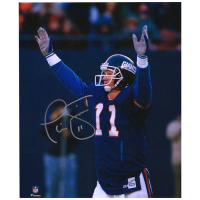 Phil Simms New York Giants Fanatics Authentic Autographed 8" x 10" Arms Up Celebrating Photograph