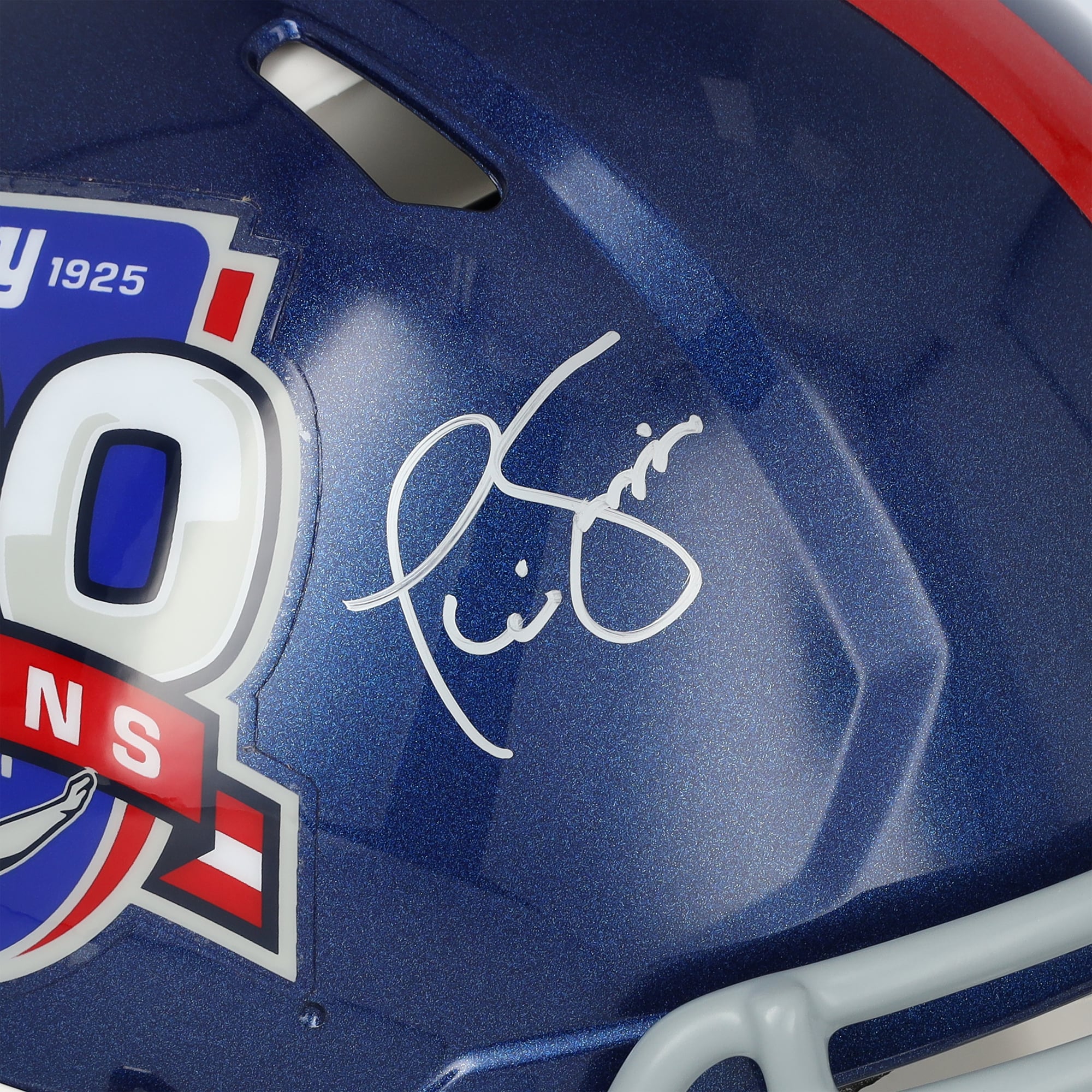 Phil Simms New York Giants Autographed Riddell 100th Season Speed Authentic Helmet