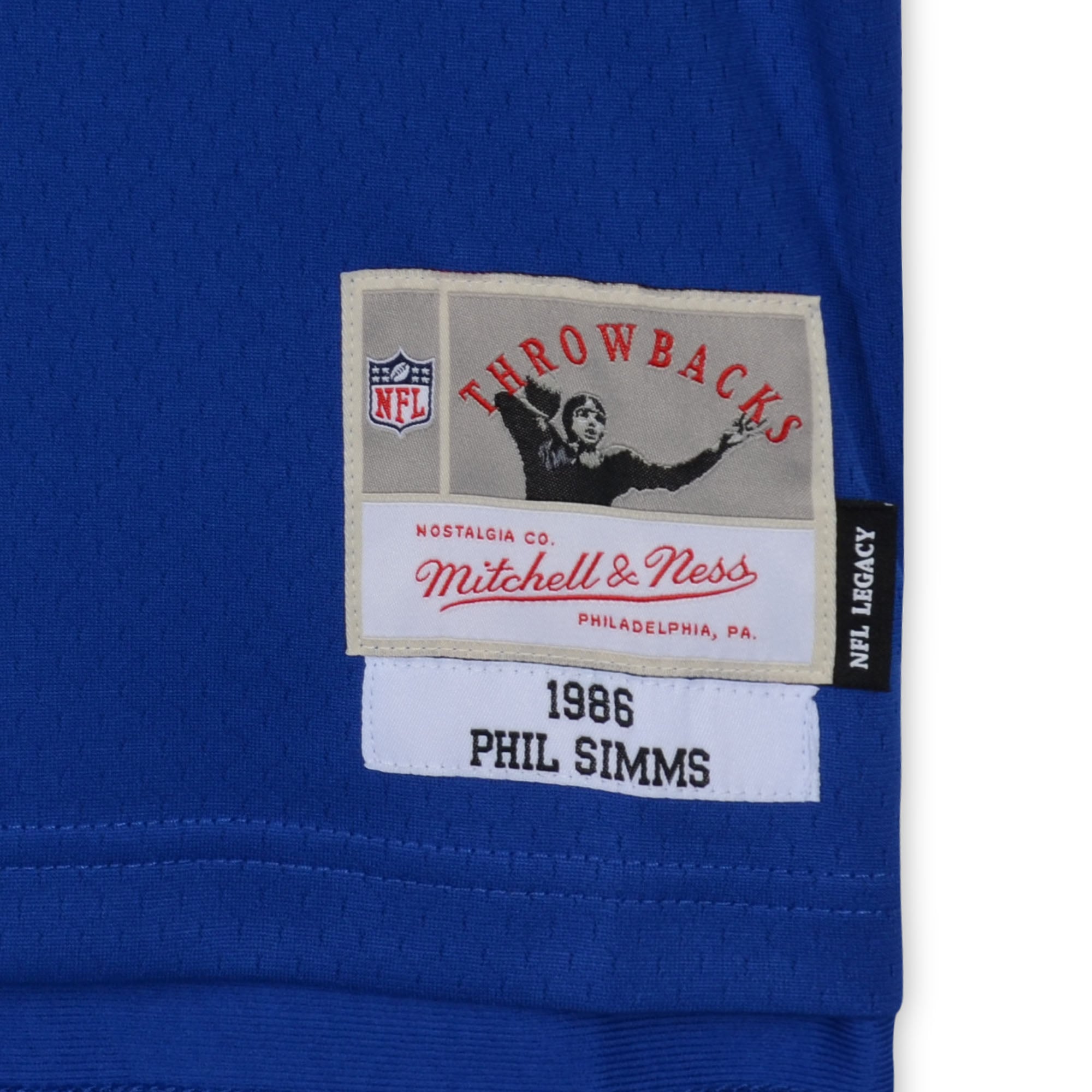 Phil Simms New York Giants Autographed Royal Mitchell & Ness Legacy Jersey with "SB XXI MVP" Inscription