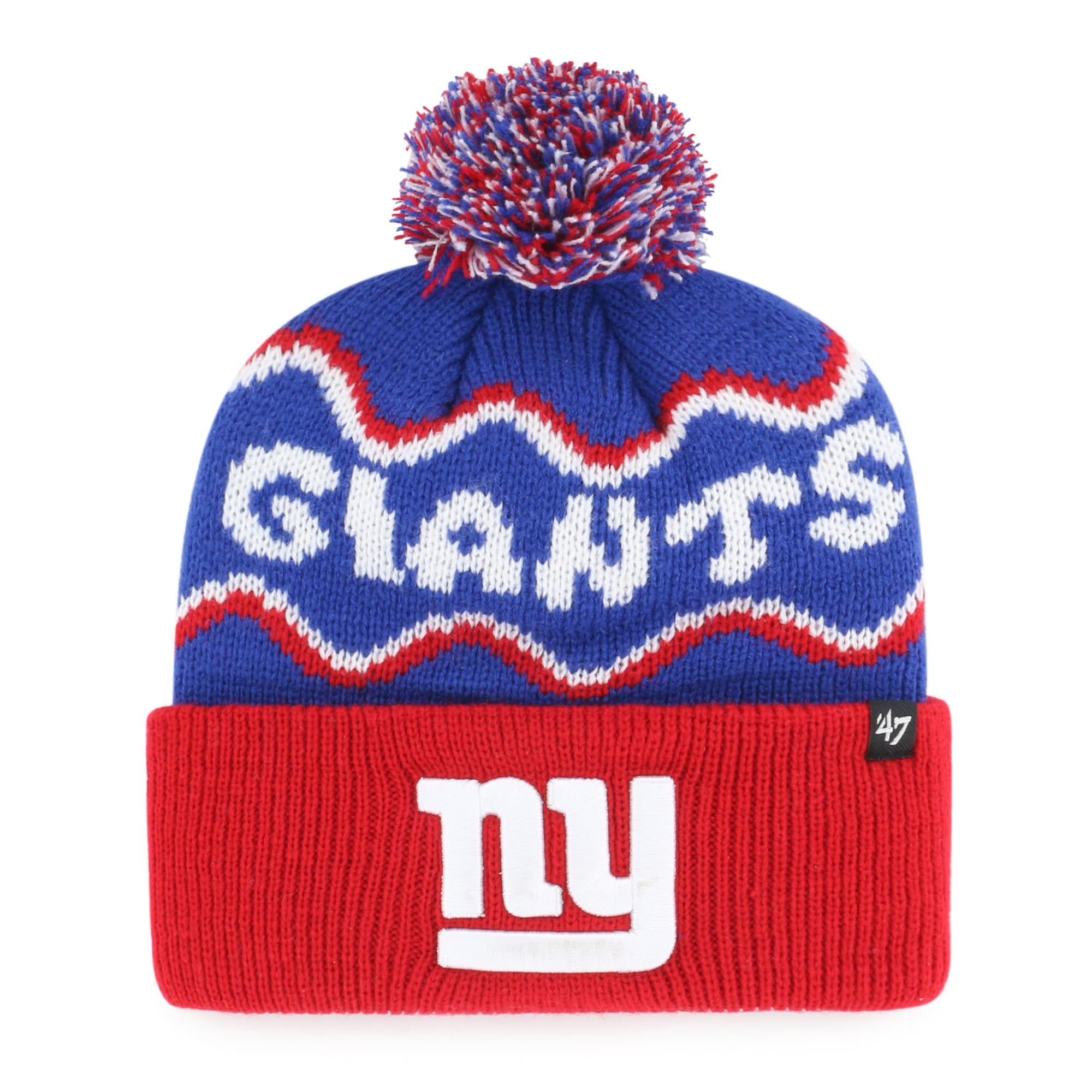 Bonnet tricoté à revers Royal New York Giants '47 pour enfants d'âge préscolaire