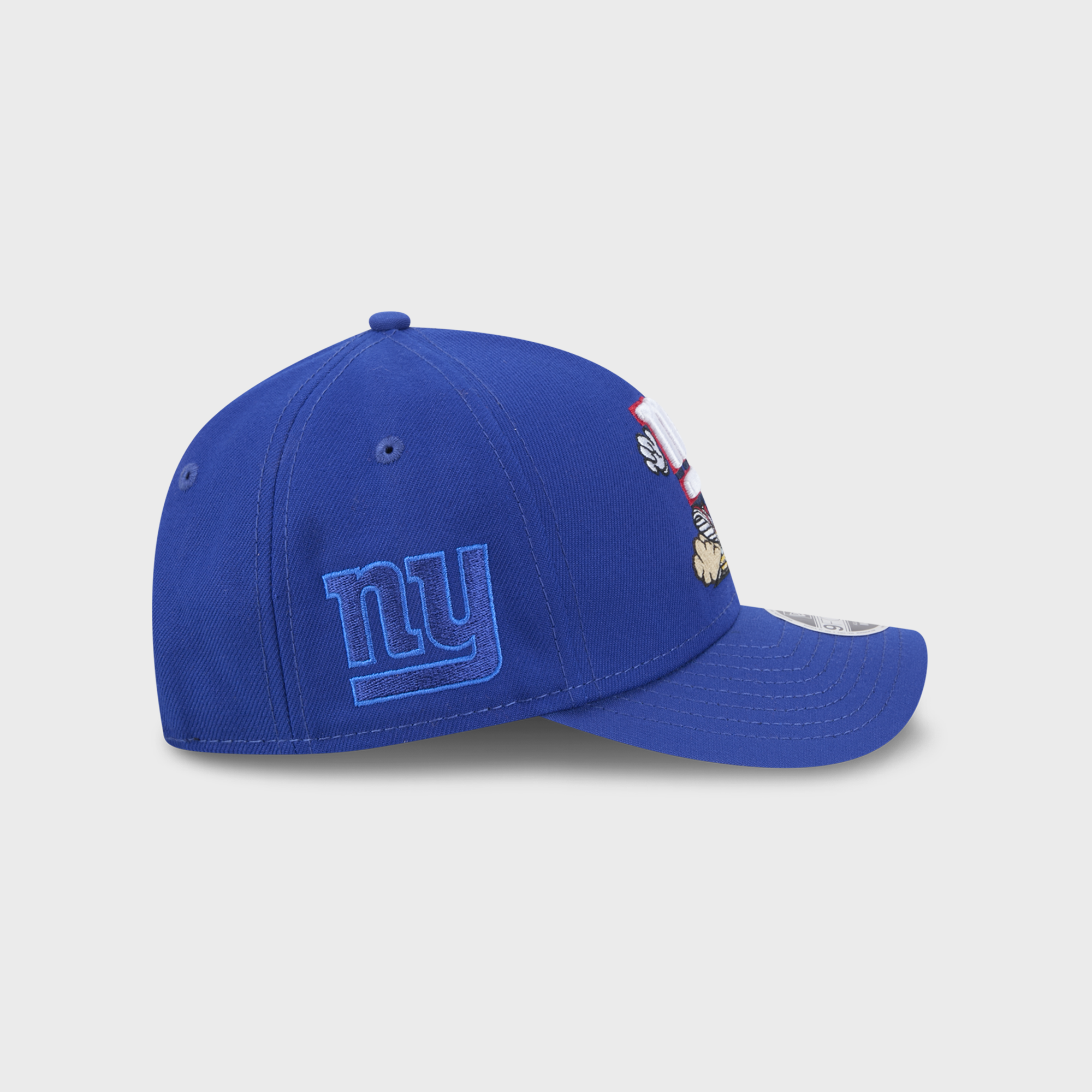 Casquette ajustable New Era Royal New York Giants Cartoon 9FORTY M-Crown A-Frame pour enfants d'âge préscolaire