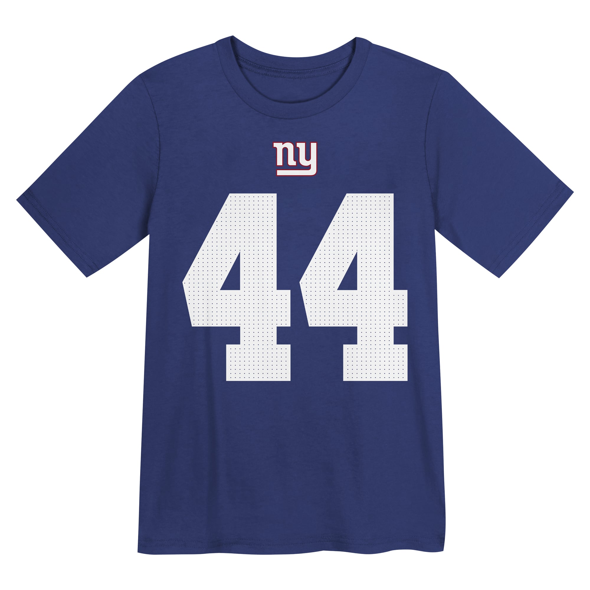 T-shirt Nike Cam Skattebo Royal des Giants de New York pour enfants d'âge préscolaire, avec nom et numéro du joueur