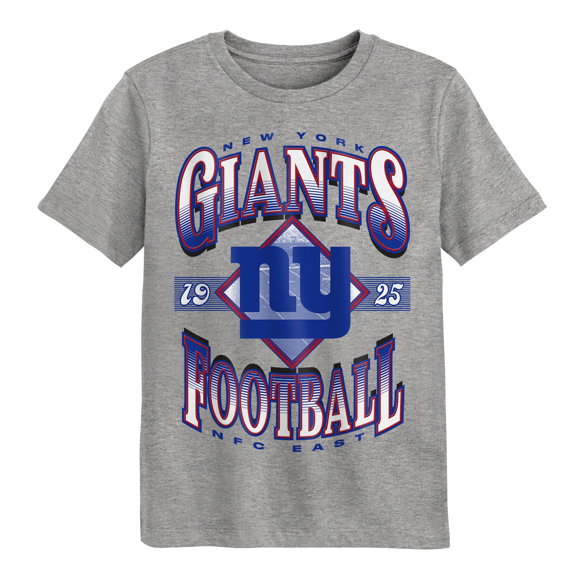 Preschool Outerstuff Dark Heather Gray New York Giants Of Days Past T-Shirt