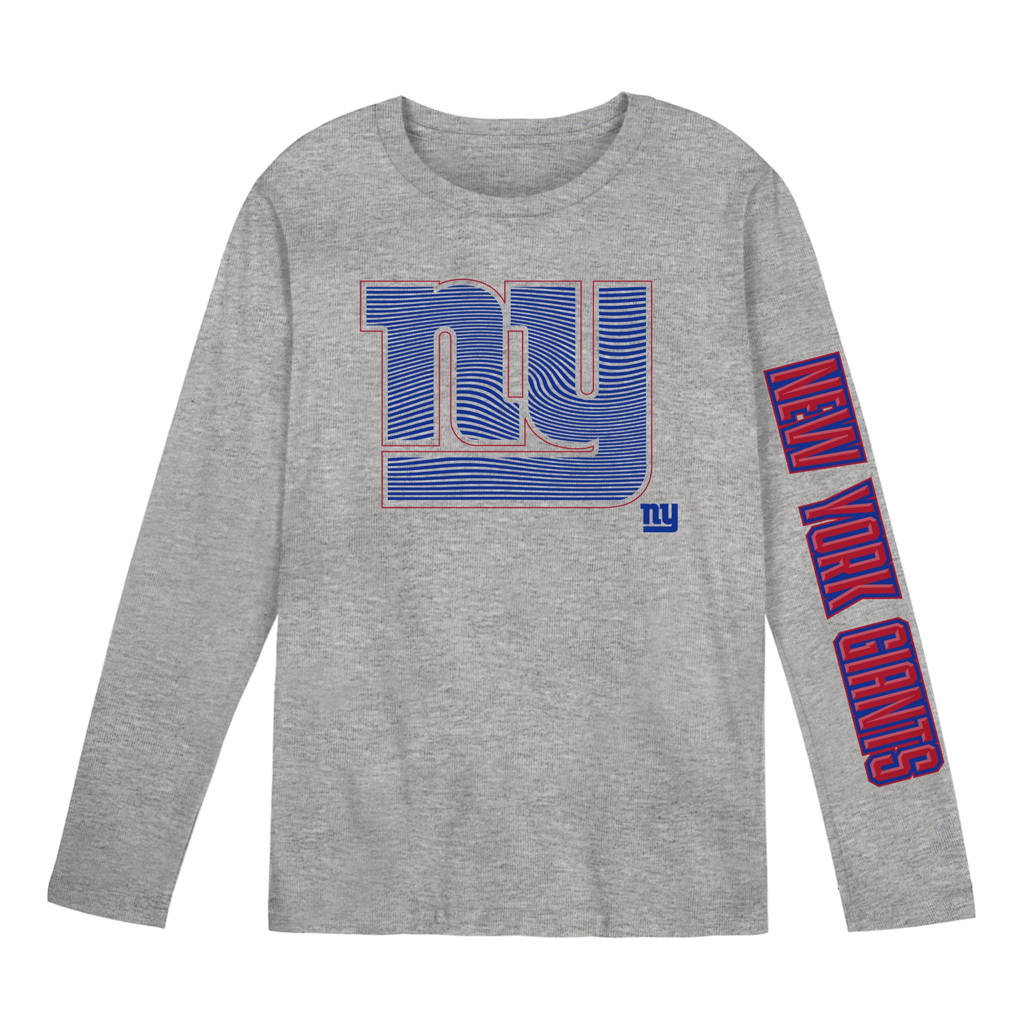 T-shirt à manches longues gris New York Giants Air Raid pour enfants d'âge préscolaire