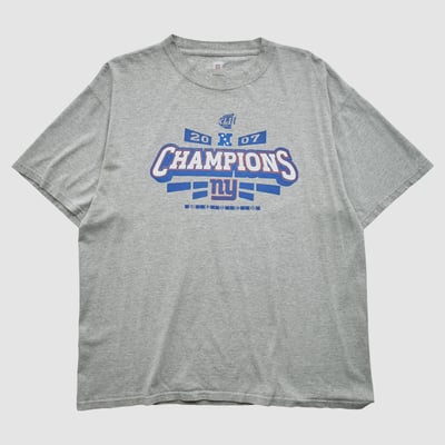Super Bowl XLII NFL 2007 T-shirt - Heather Gray - XL by Fanatics Real Vintage