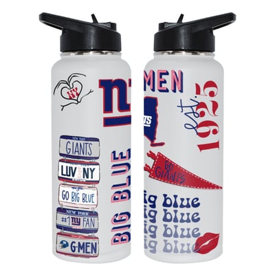 New York Giants The Memory Company 34oz. Loco Stainless Steel Quencher Bottle