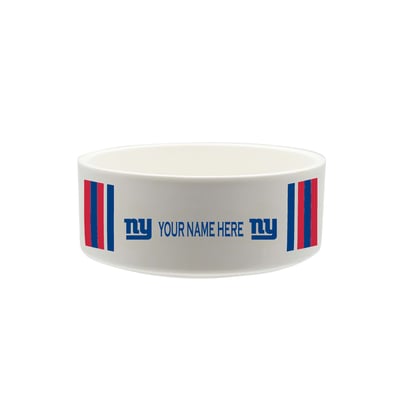New York Giants The Memory Company 35oz. Personalized Ceramic Pet Bowl