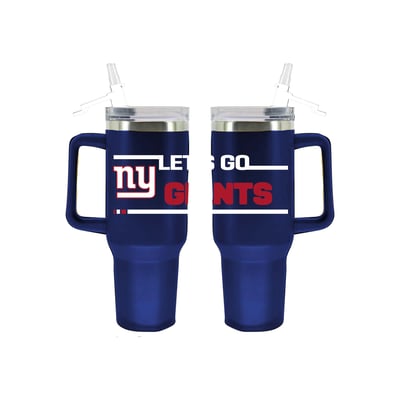 New York Giants The Memory Company 40oz. Stainless Steel Team Color Tumbler with Flip Straw