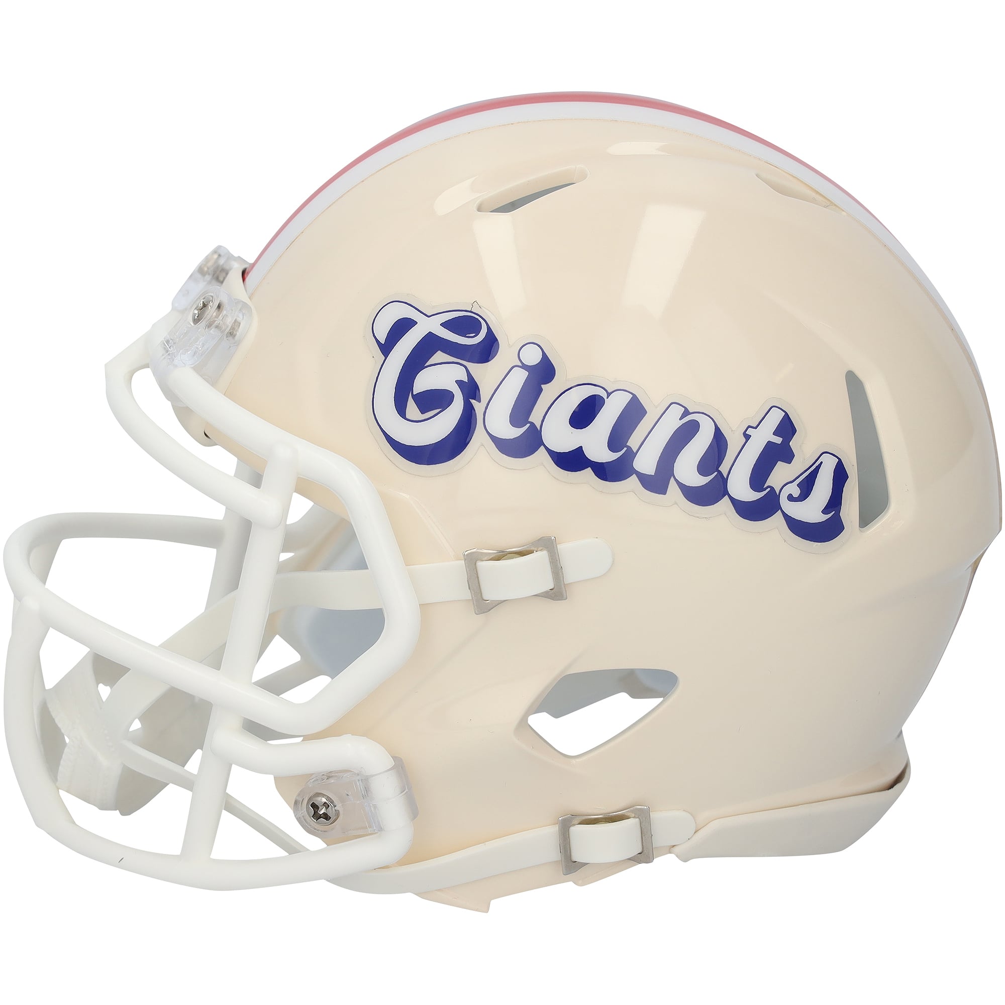 Theo Johnson New York Giants Autographed Riddell Retro Speed Mini Helmet