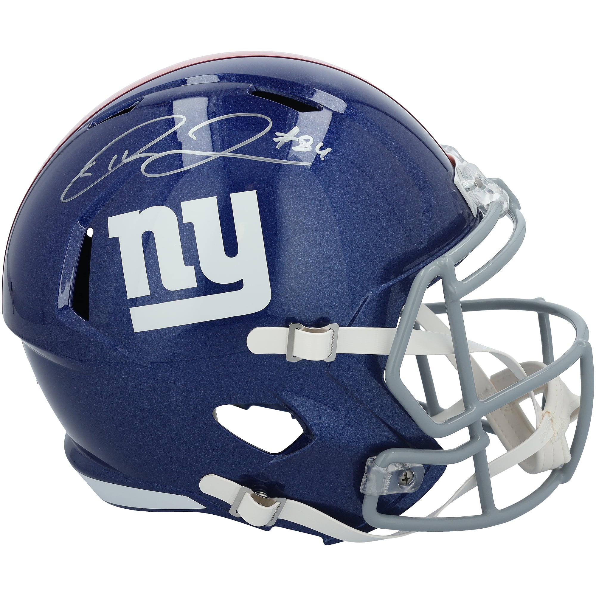 Theo Johnson New York Giants Autographed Riddell Speed Replica Helmet