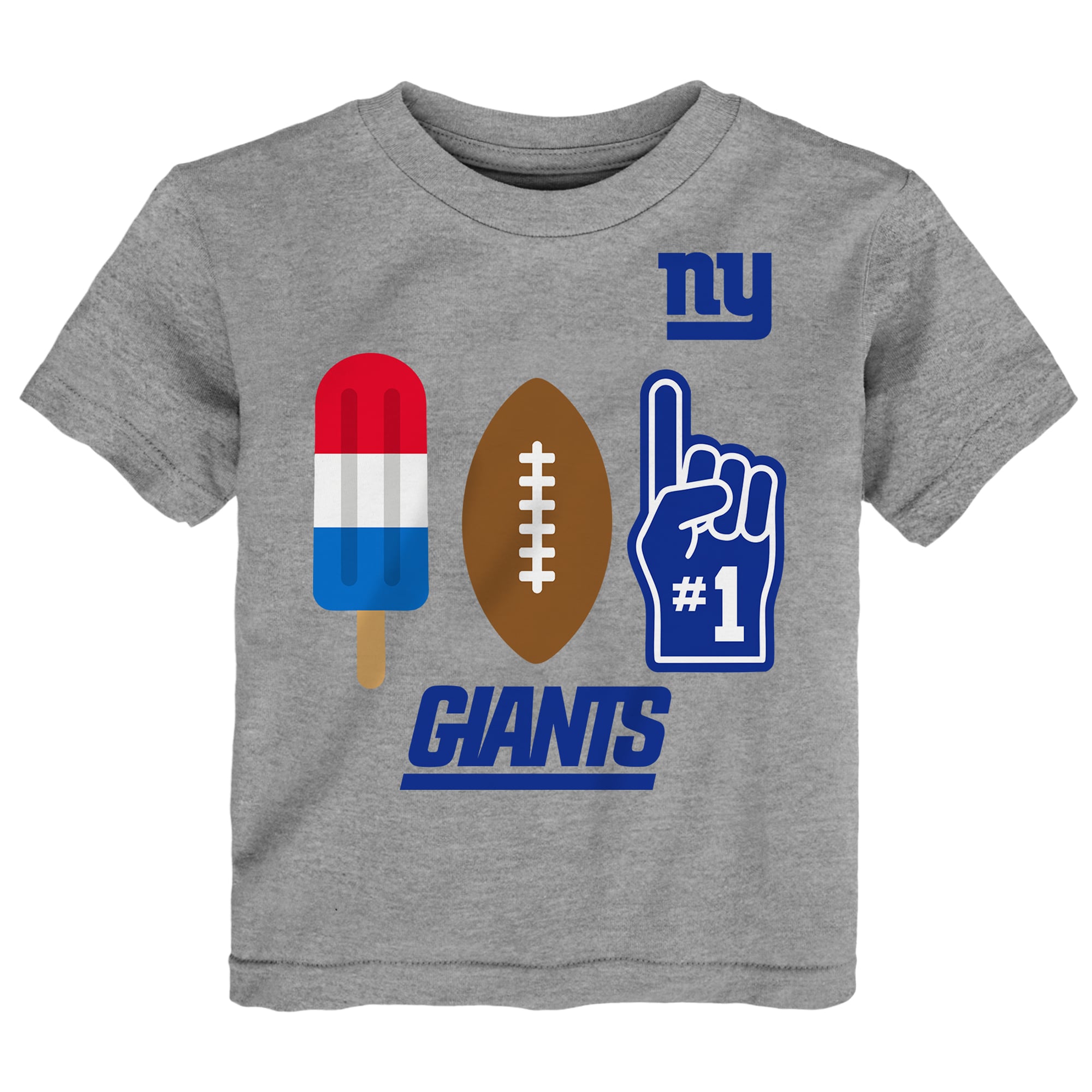 Toddler Heather Gray New York Giants Americana Pop T-Shirt