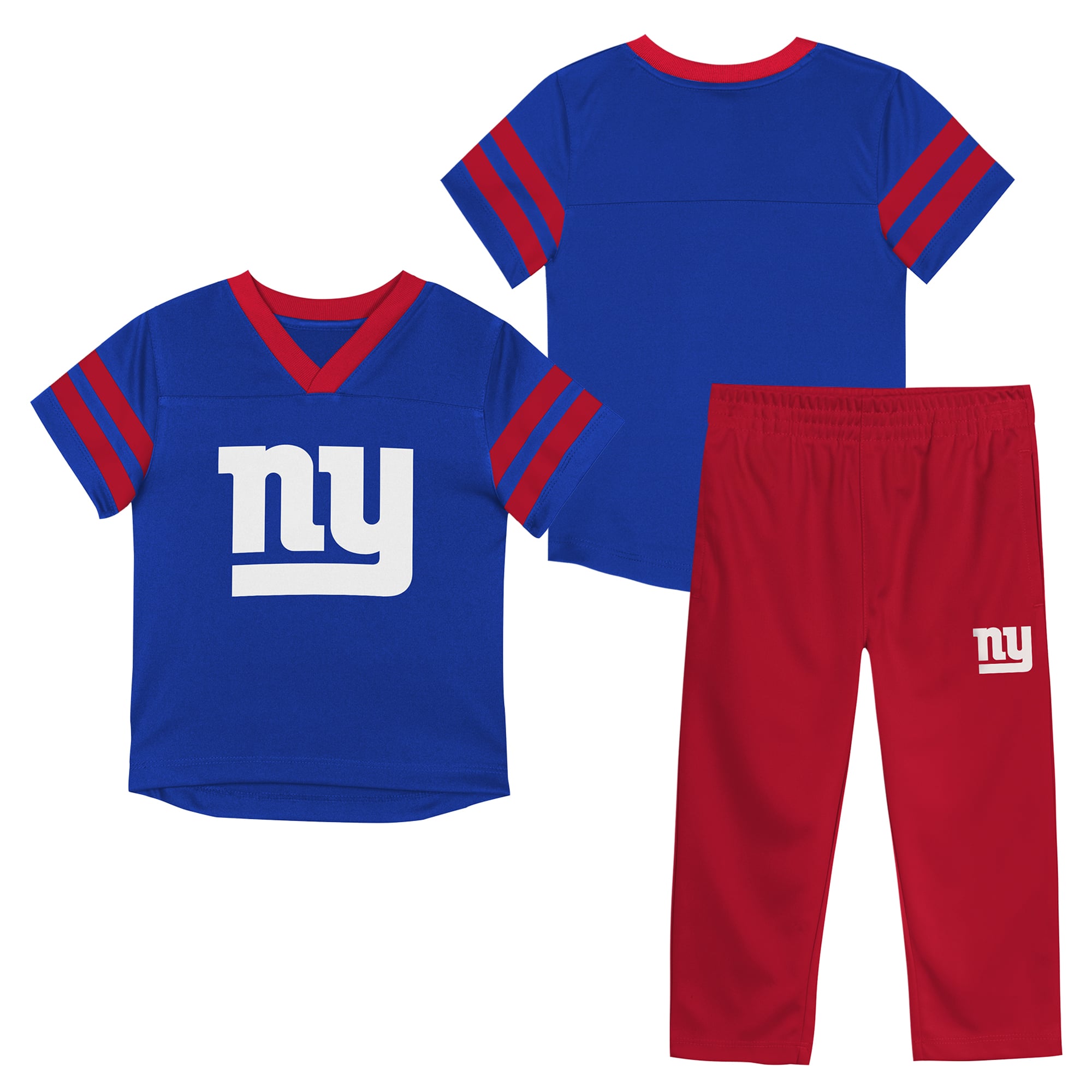 Toddler Outerstuff Blue/Red New York Giants Red Zone Jersey Top & Pants Set