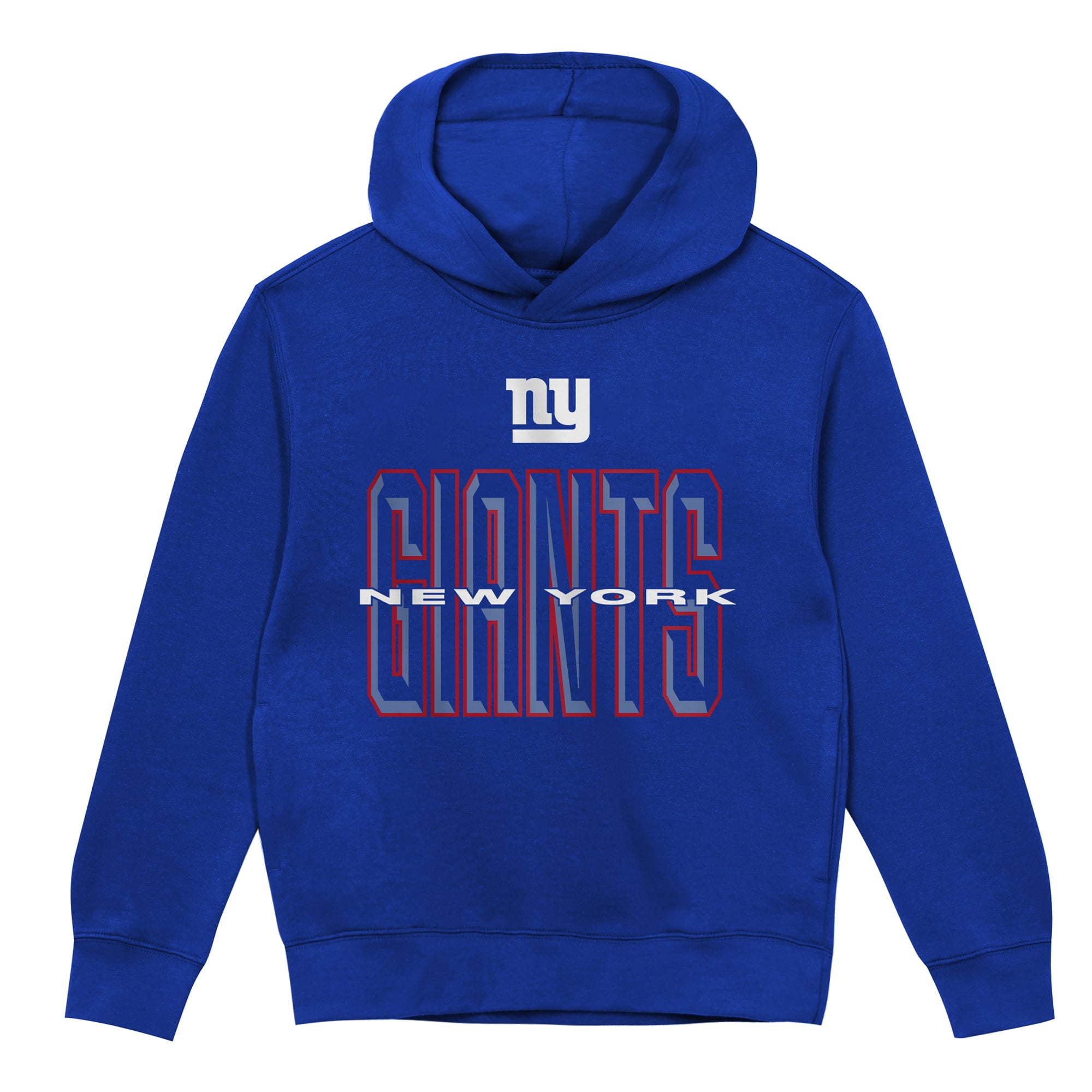 Sweat à capuche polaire Outerstuff Royal New York Giants Field General pour tout-petit