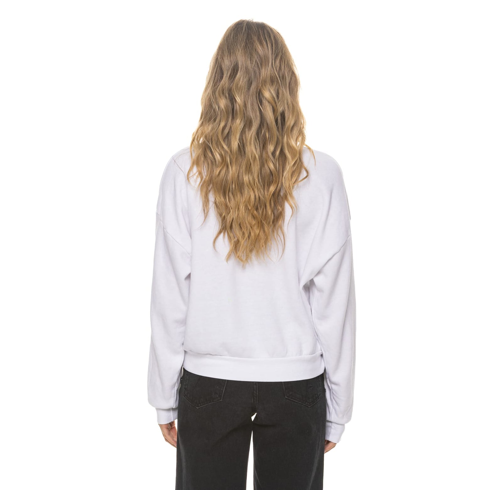 Sweat-shirt unisexe Aviator Nation blanc New York Giants, coupe décontractée, en mélange de trois matières.