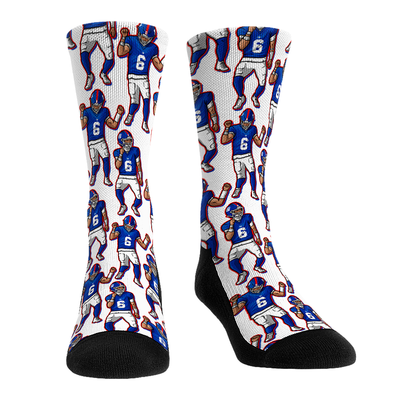 Jaxson Dart New York Giants Rock Em Unisex Player Celebration Crew Socks