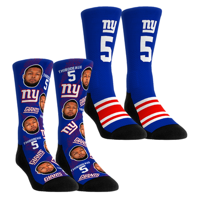 Kayvon Thibodeaux New York Giants Rock Em Unisex Player Football Guy Two-Pack Crew Sock Set