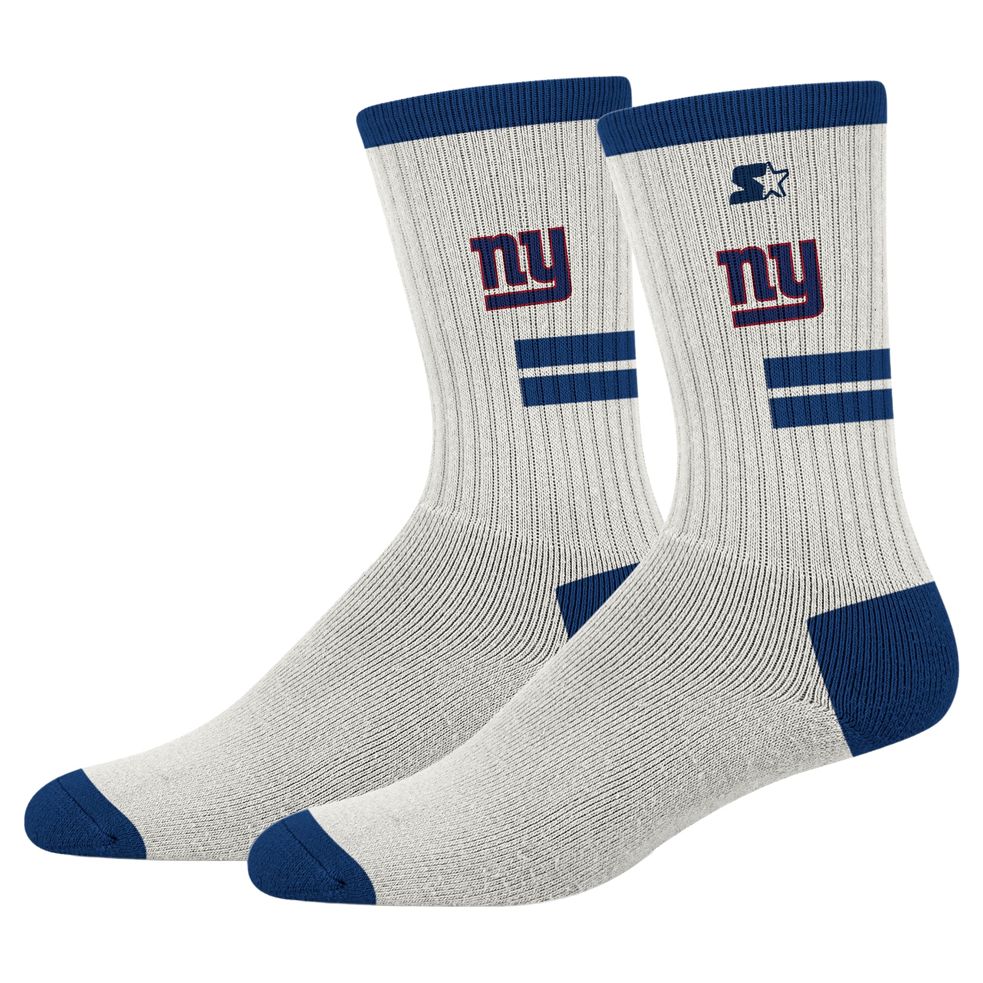 Chaussettes unisexe Starter Cream New York Giants Premiere rembourrées mi-mollet