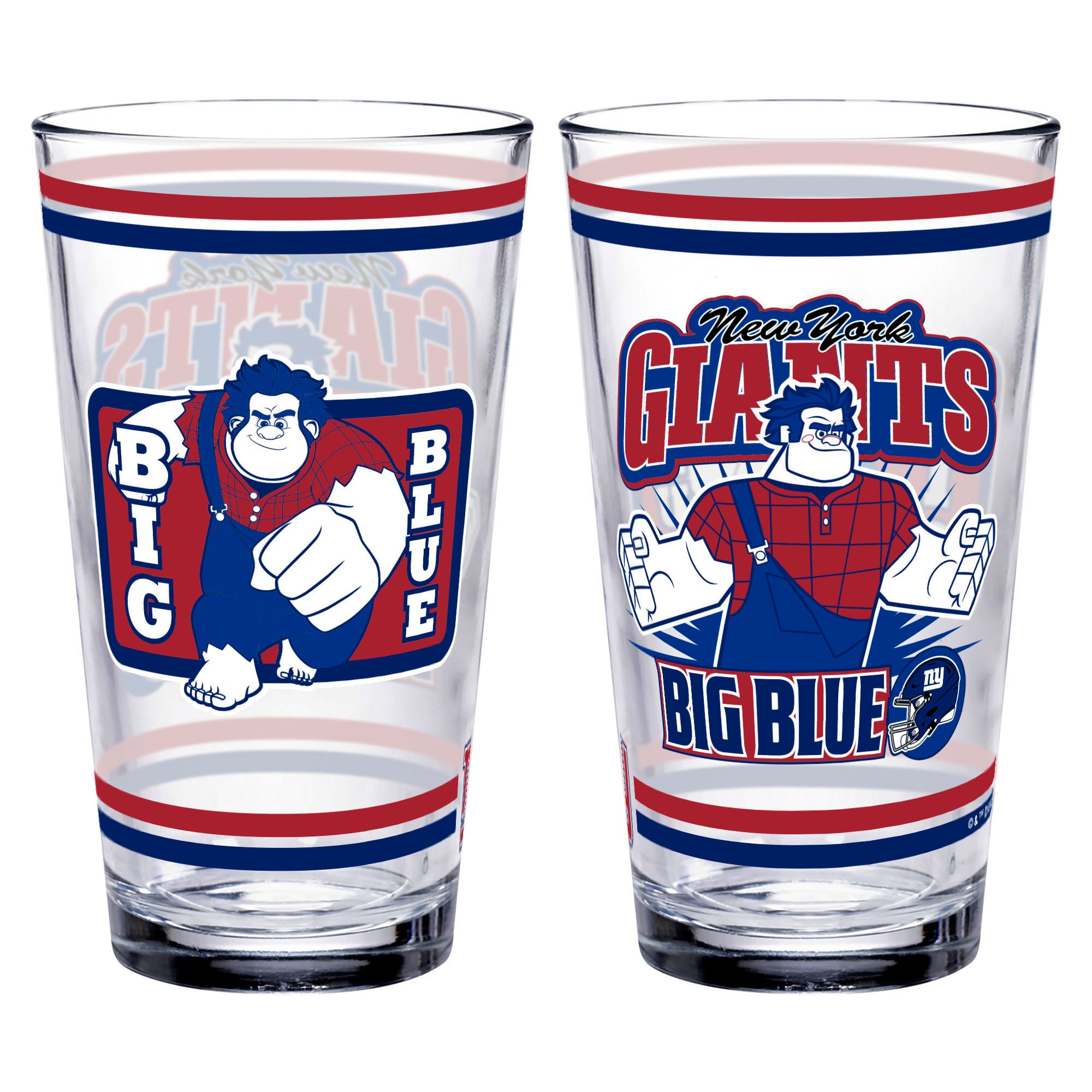 WinCraft New York Giants Disney x NFL Wreck-It Ralph 16oz. Pint Glass