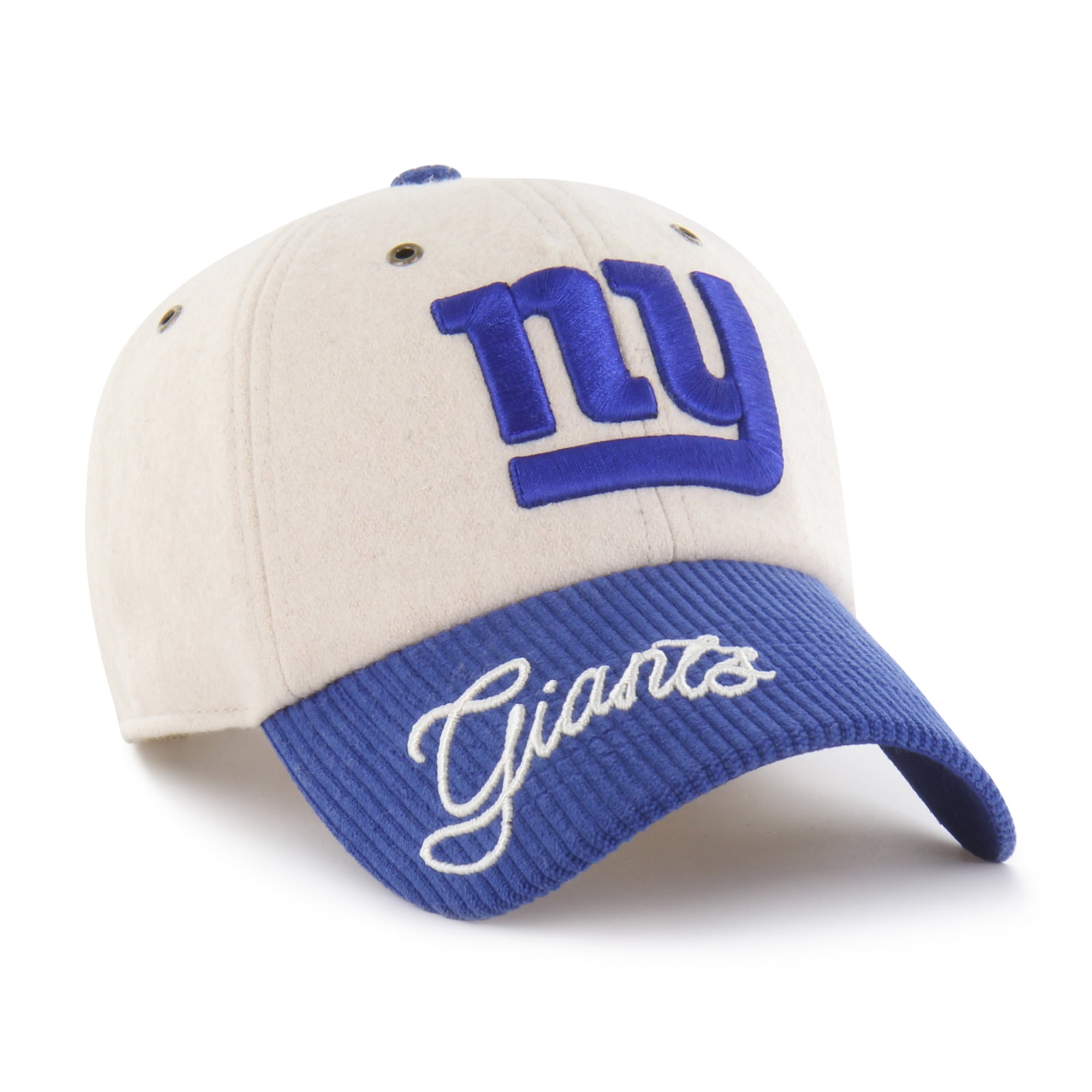 Casquette ajustable New York Giants « 47 Natural/Royal Rope Script Clean Up » pour femme