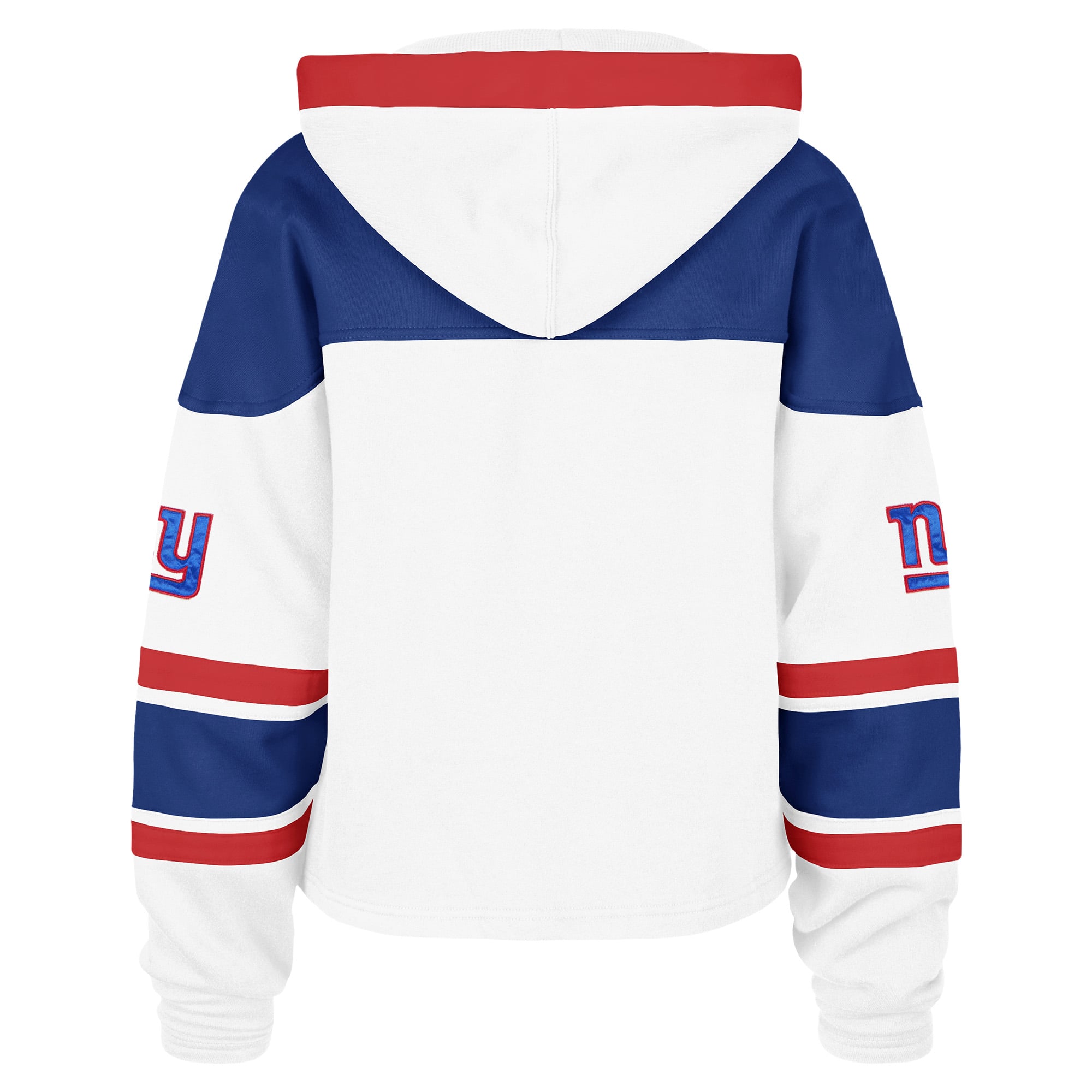Sweat à capuche blanc New York Giants Cut Thru Superior Lacer pour femme, modèle 47