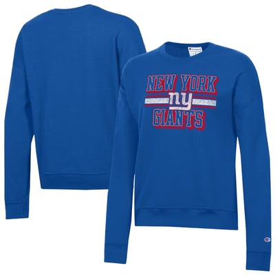  New York Giants Champion Women's Powerblend Fleece Sweatshirt - Royal