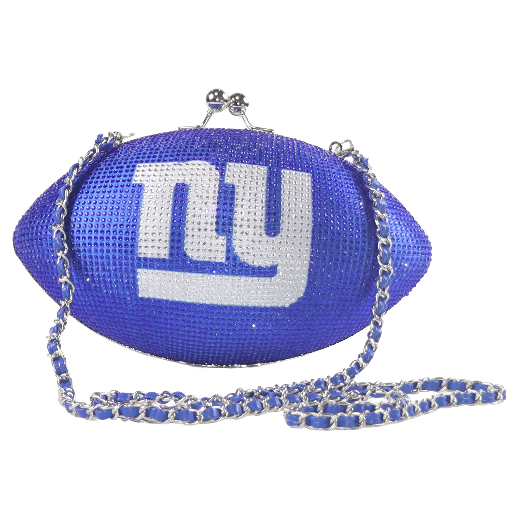 Women's Cuce New York Giants Team Color Crystal Football Purse