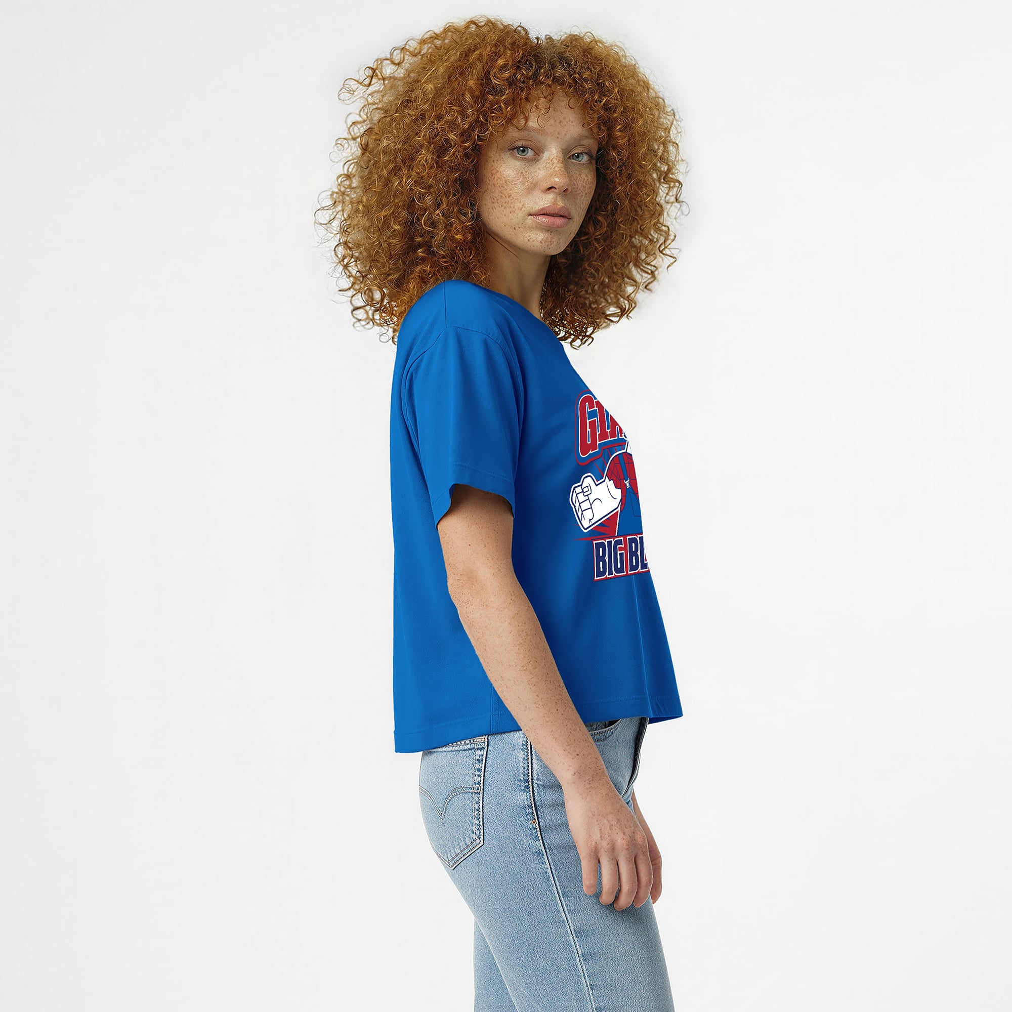 Women's Disney x Champion Royal New York Giants Wreck-It Ralph All-Star T-Shirt