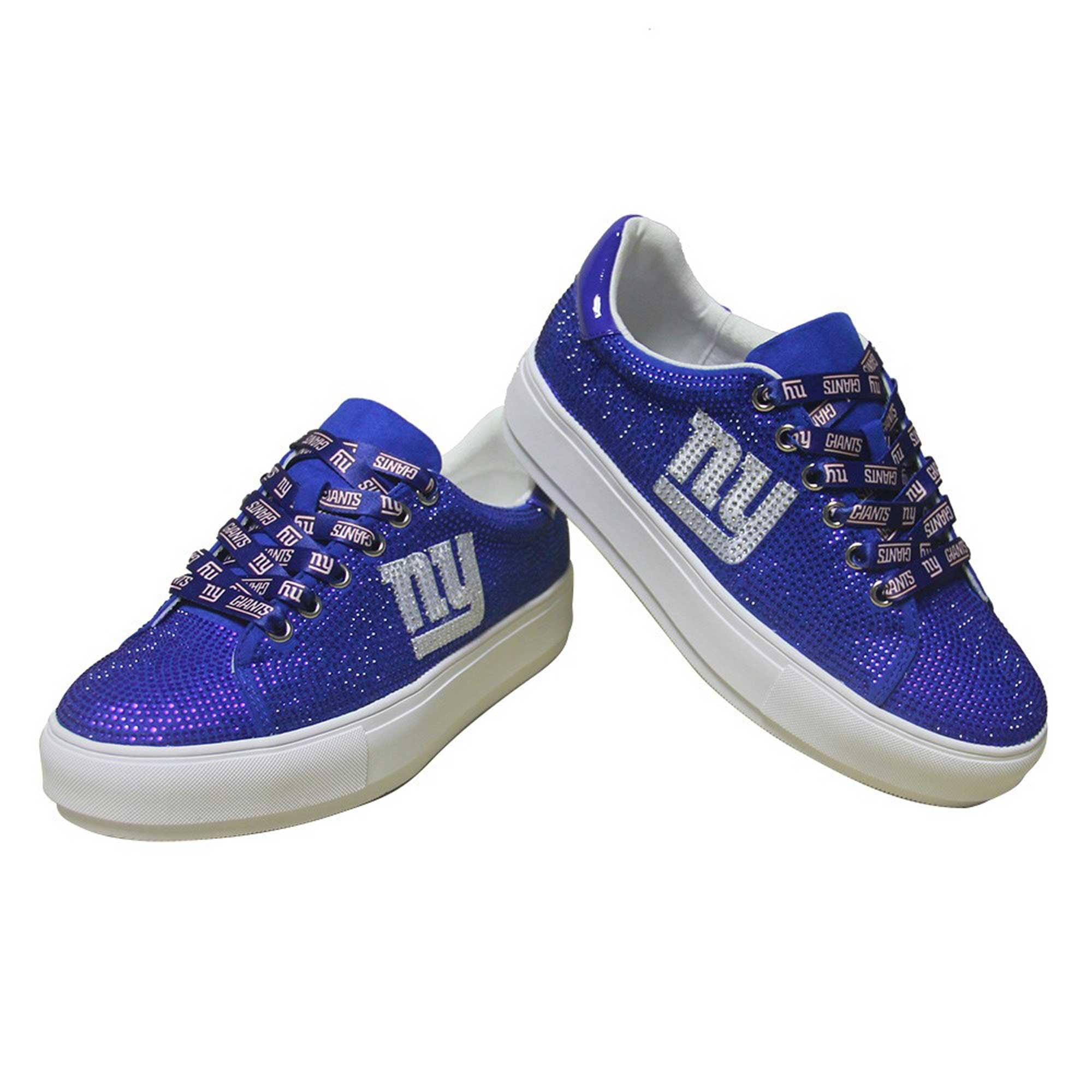 Baskets à cristaux FABGATING by Cuce Royal pour femmes, aux couleurs des New York Giants.