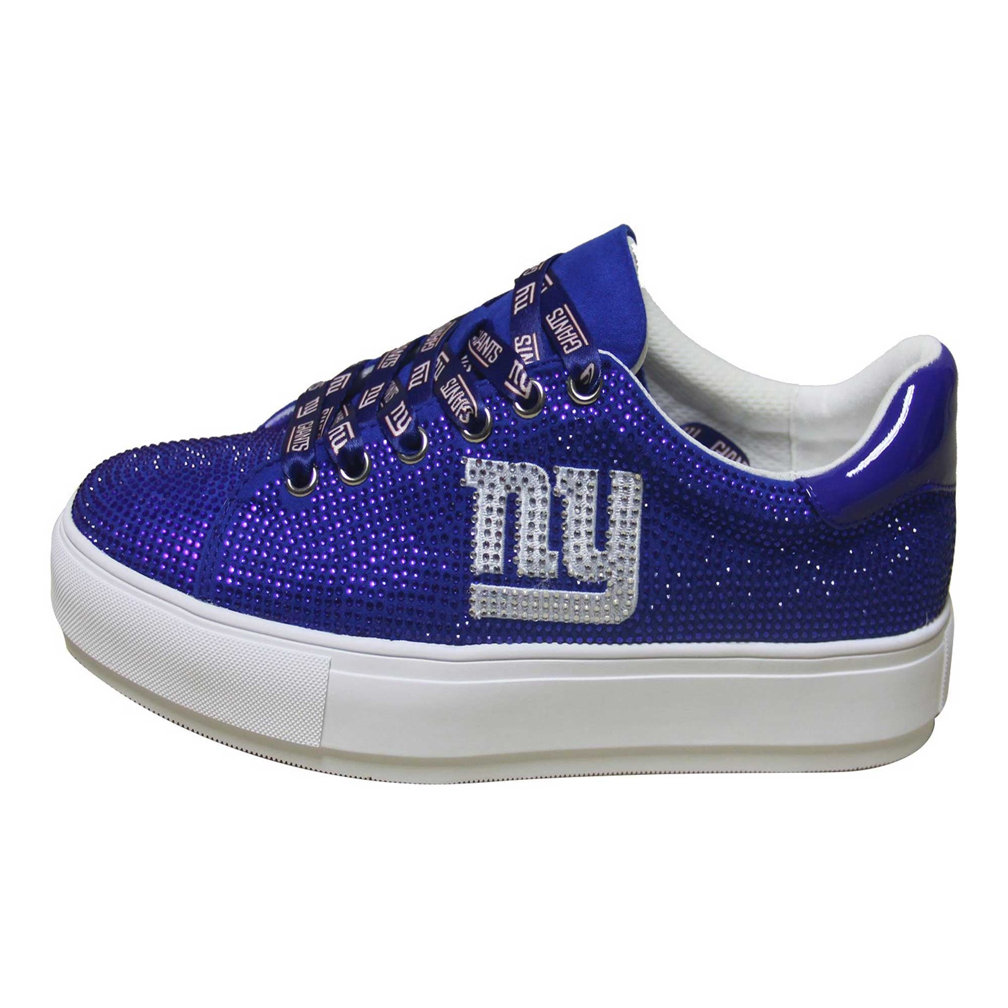 Baskets à cristaux FABGATING by Cuce Royal pour femmes, aux couleurs des New York Giants.
