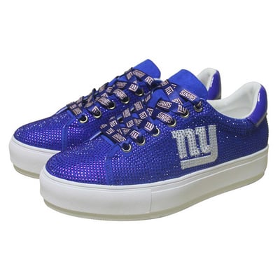  New York Giants FABGATING by Cuce Women's Team Color Crystal Sneakers - Royal