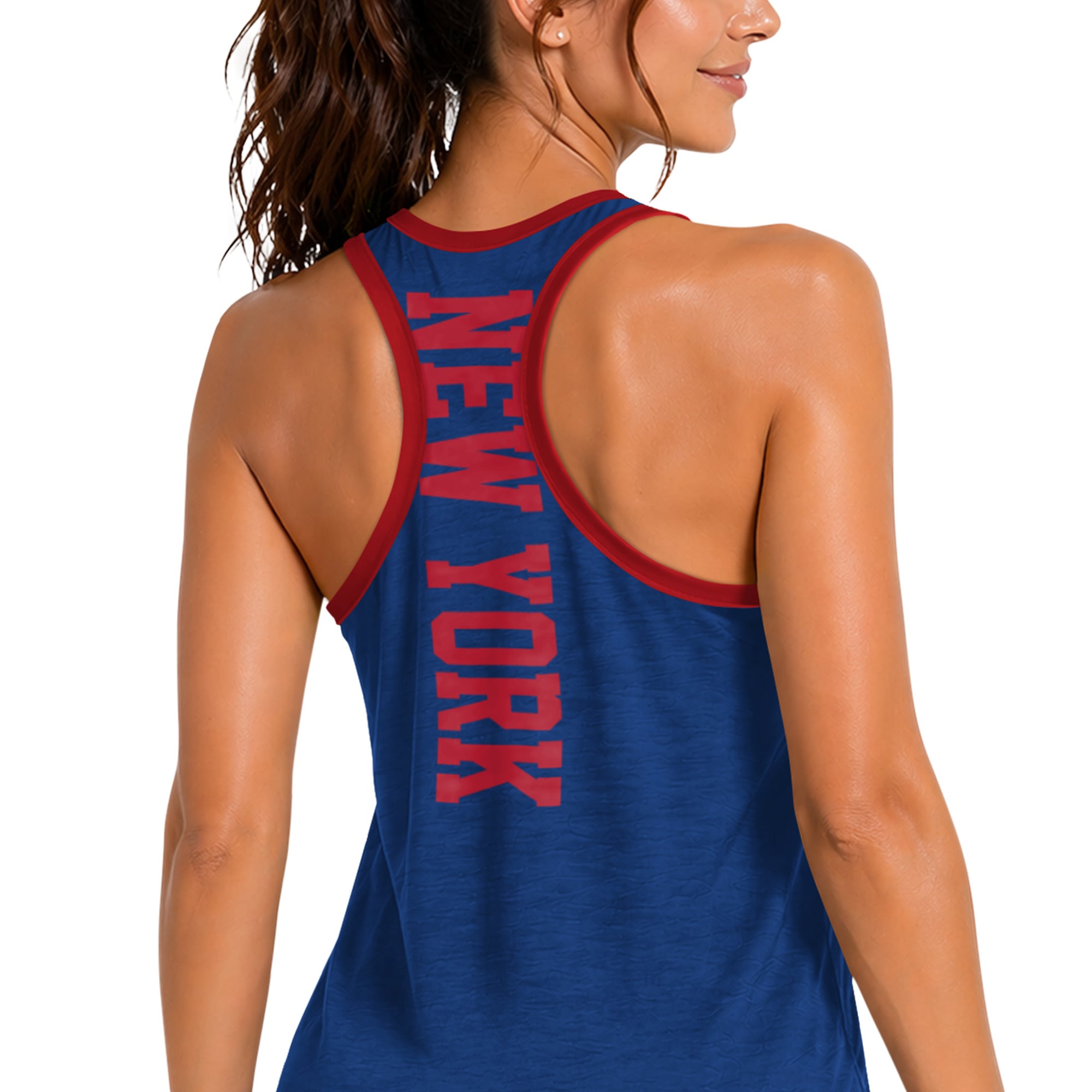 Débardeur dos nageur Tater II G-III 4Her par Carl Banks Royal New York Giants pour femme