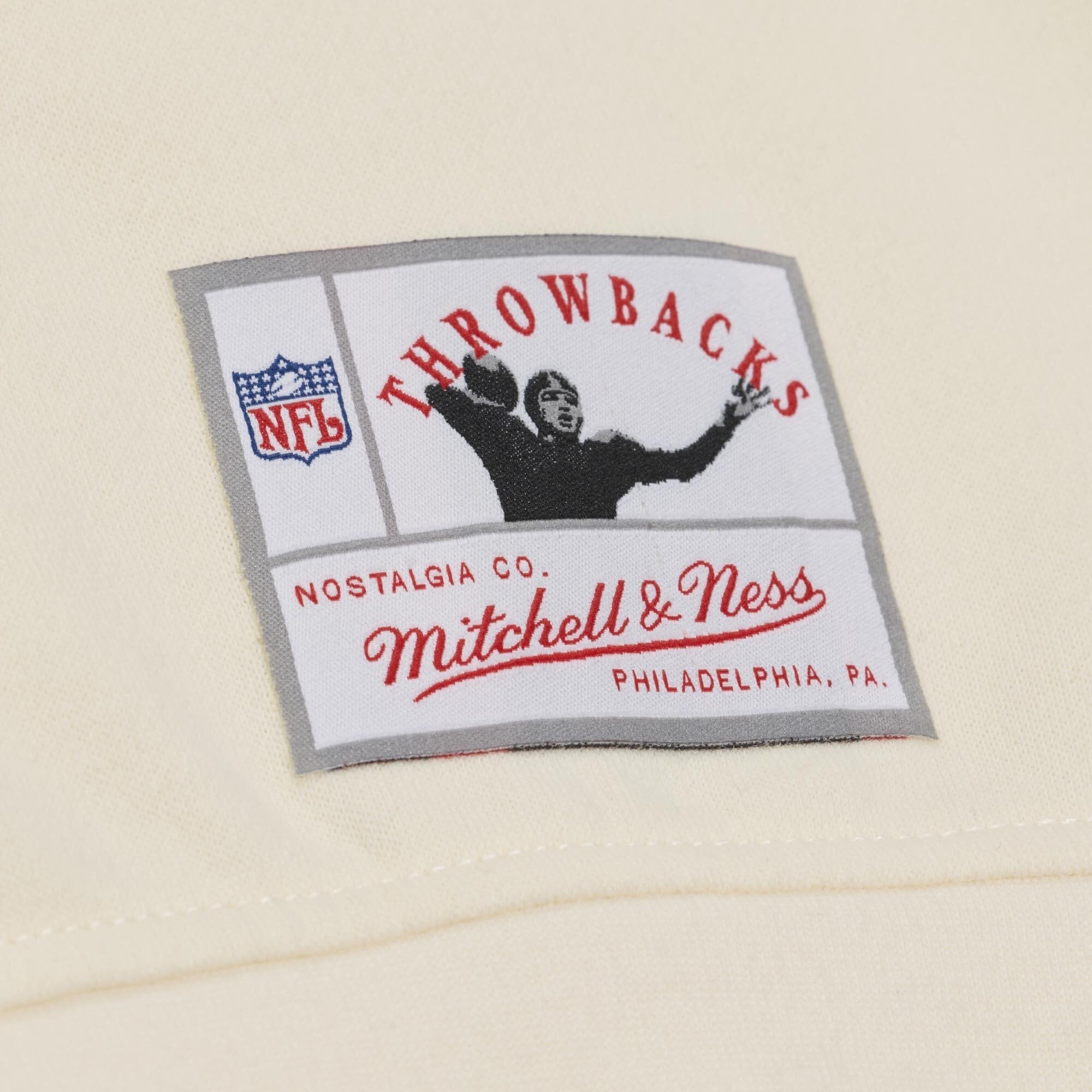 Sweat-shirt Mitchell & Ness Lawrence Taylor crème pour femme, avec nom et numéro des Giants de New York
