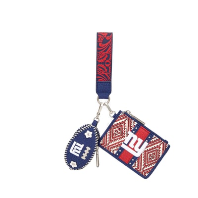 New York Giants Montana West Women's Wallet & Football Charm Wristlet