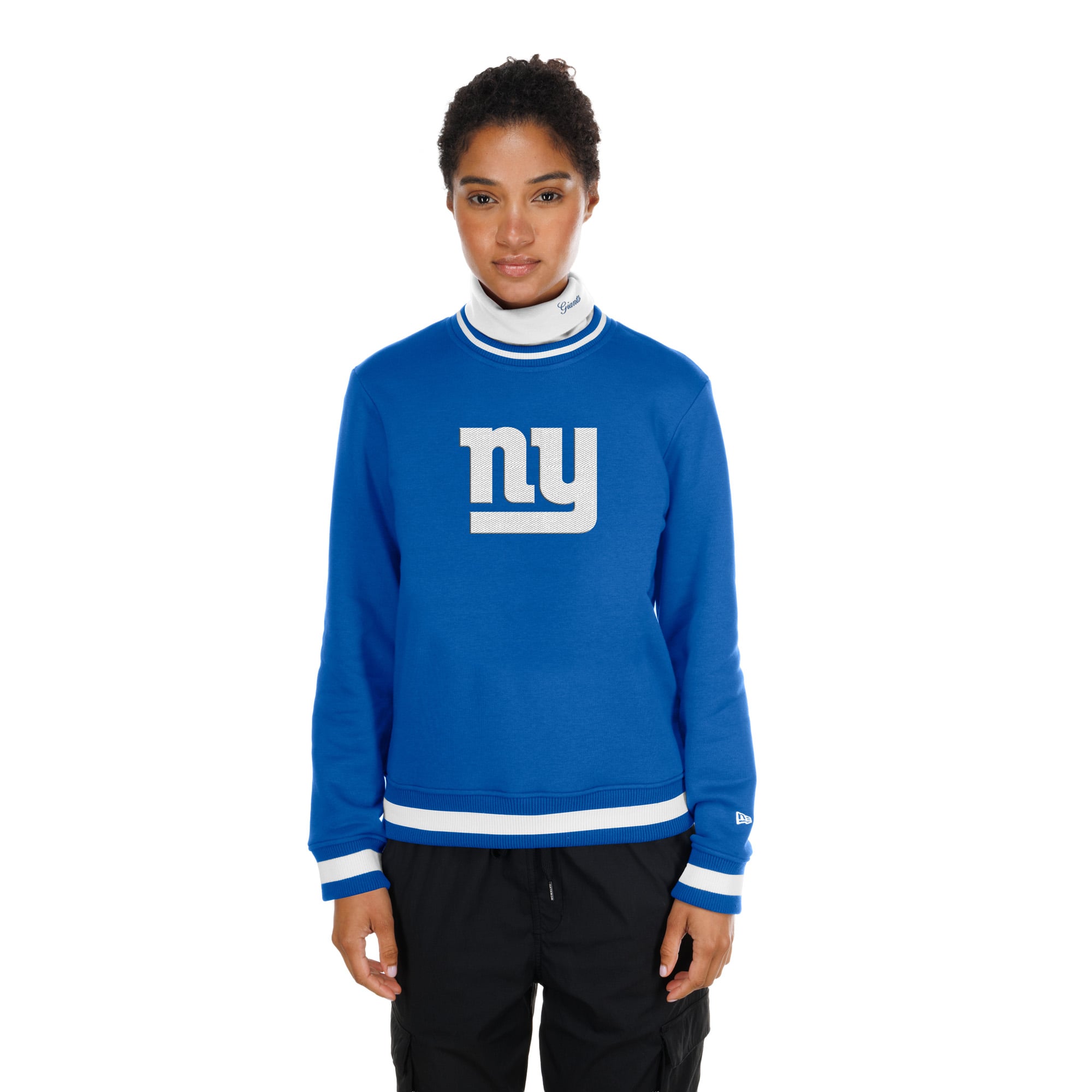 Pull à col roulé New Era bleu York Giants Sport Classics pour femme