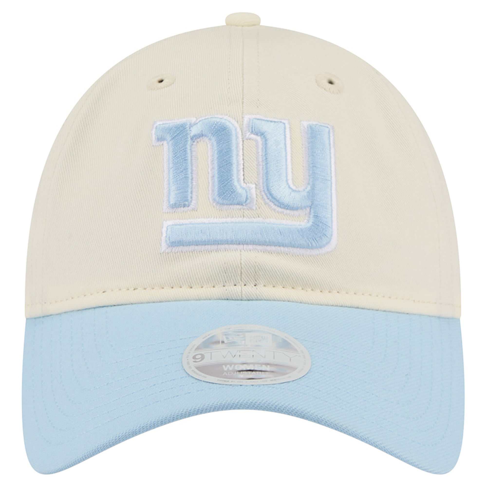 Women's New Era Cream/Coastal Blue New York Giants 9TWENTY Adjustable Hat