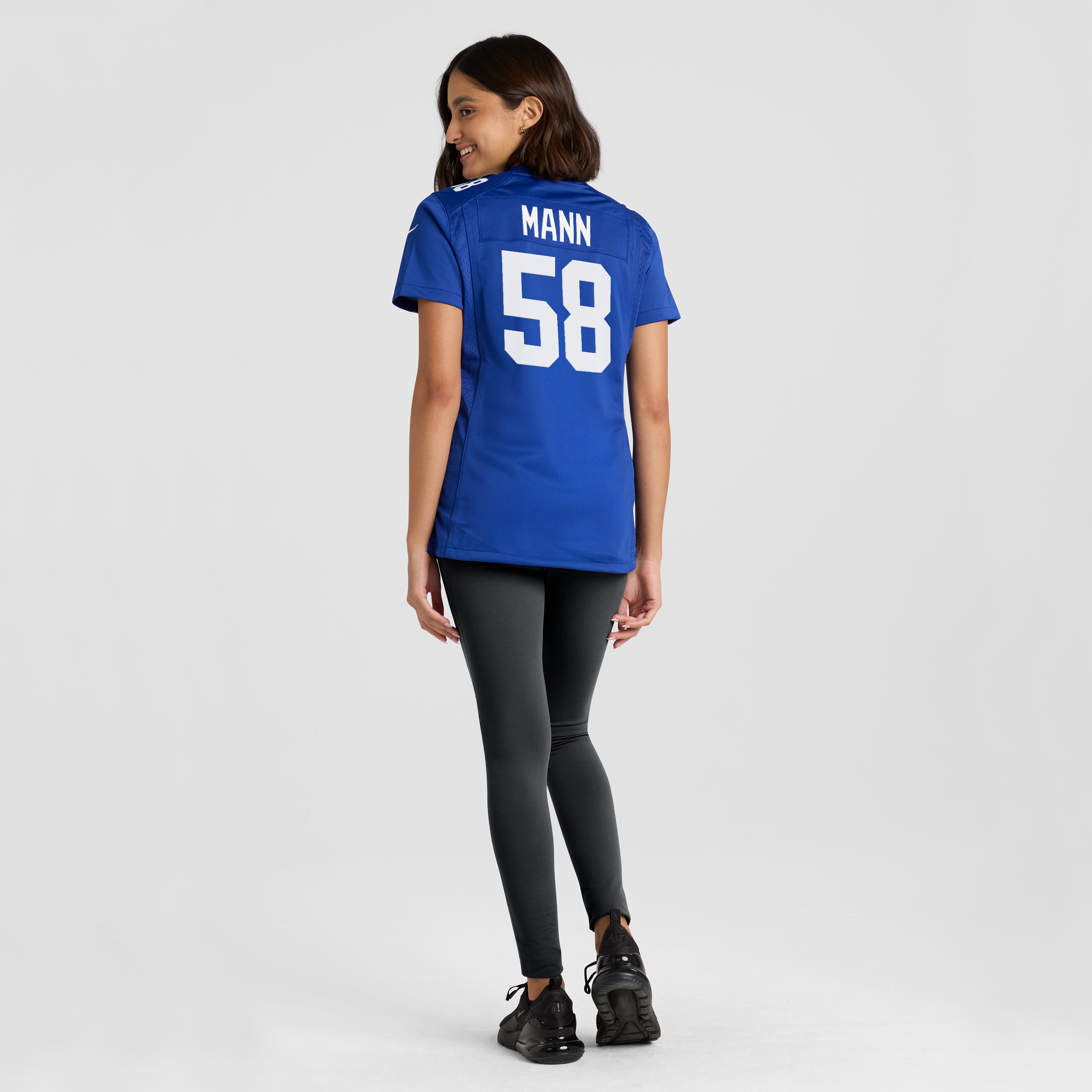 Women's Nike Ben Mann Royal New York Giants Team Game Jersey