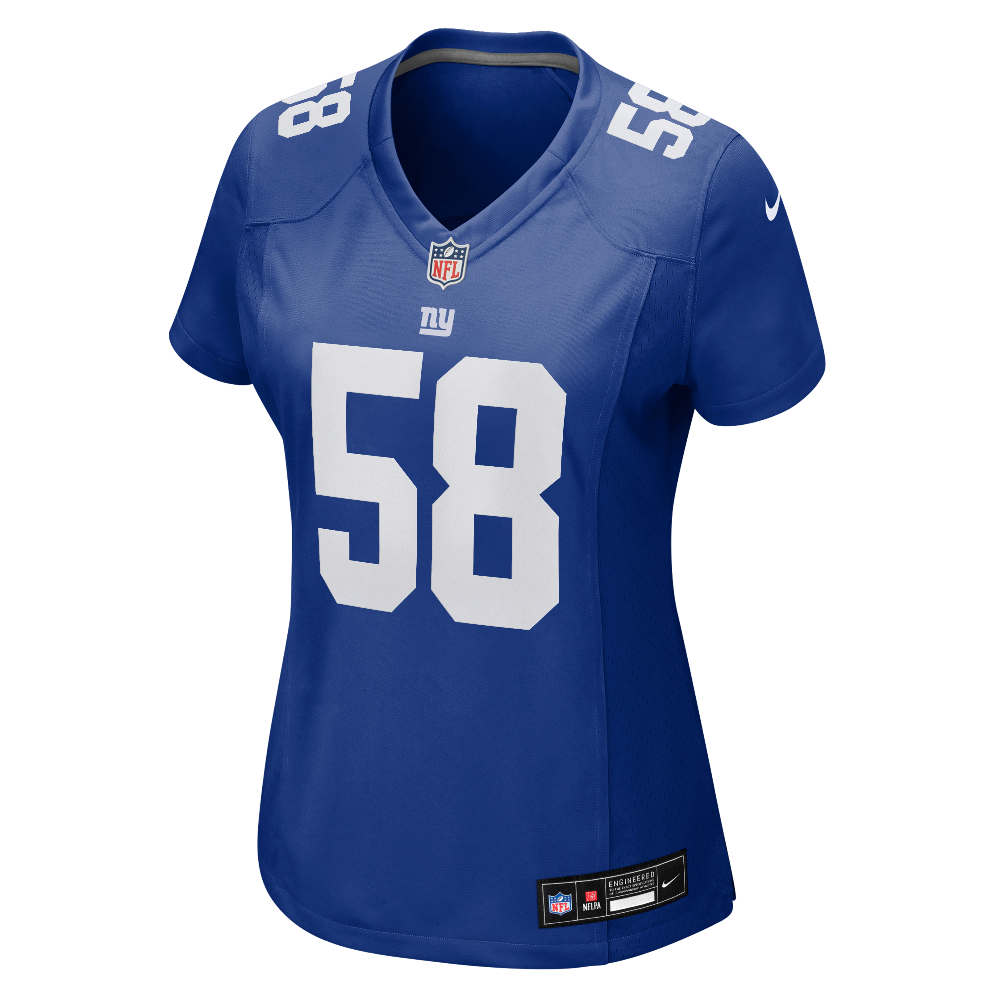 Women's Nike Ben Mann Royal New York Giants Team Game Jersey
