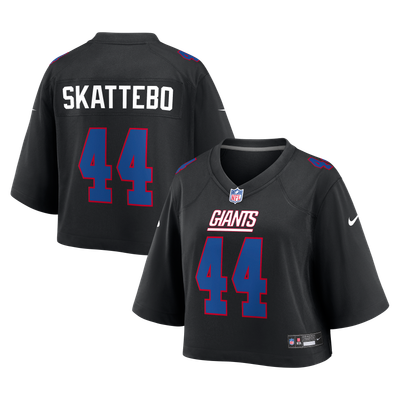 Cam Skattebo New York Giants Nike Women's Cropped Fashion Game Jersey - Black