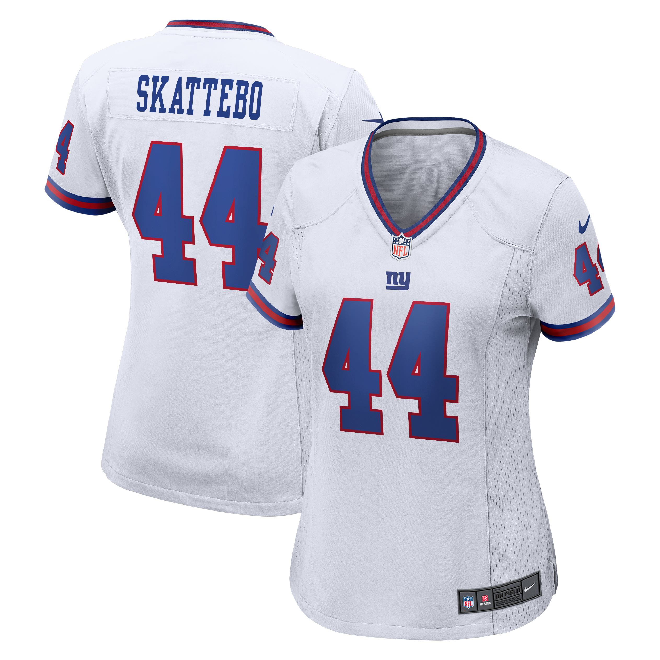 Women's Nike Cam Skattebo White New York Giants Alternate Vintage Game Jersey