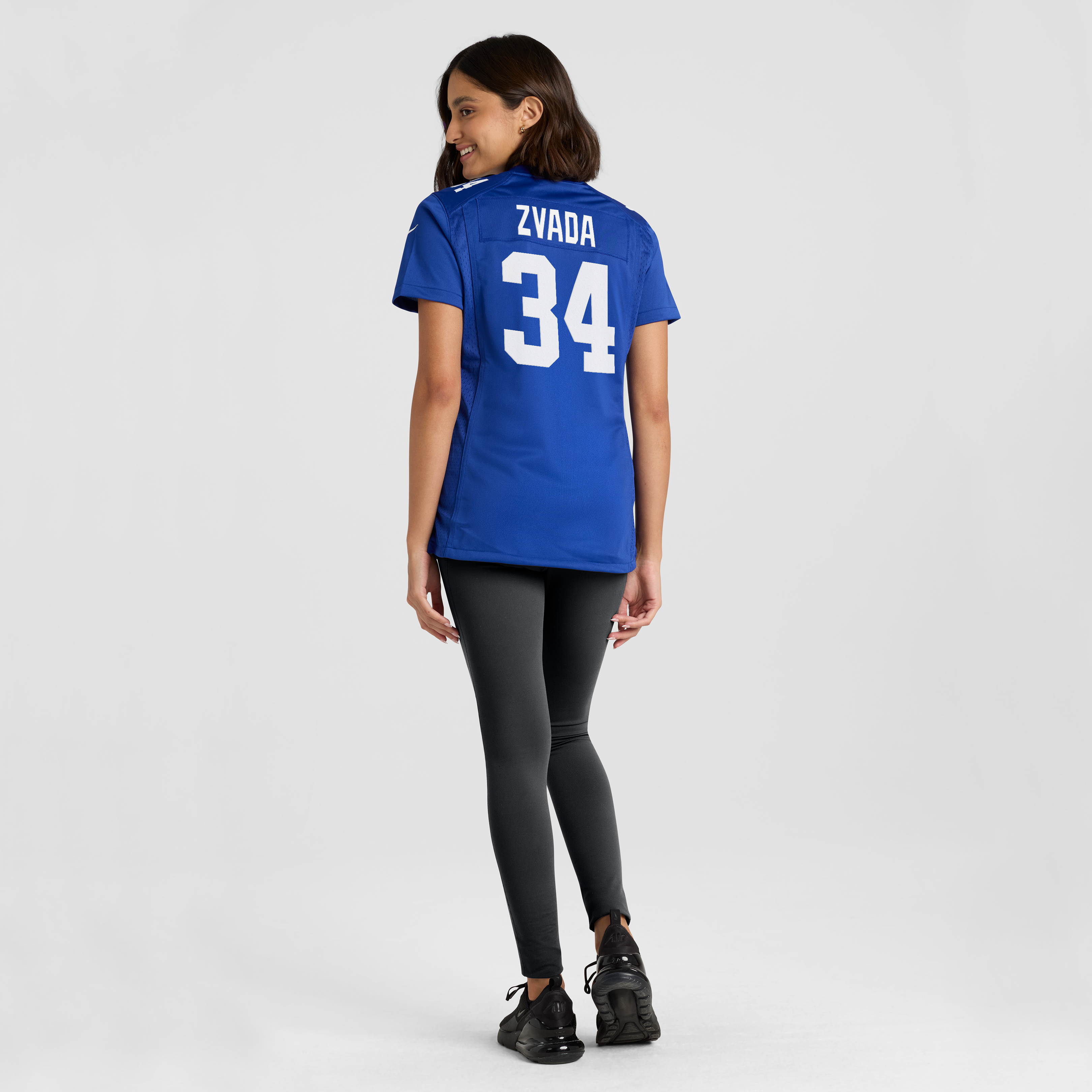 Maillot de match Nike Dominic Zvada Royal New York Giants pour femme