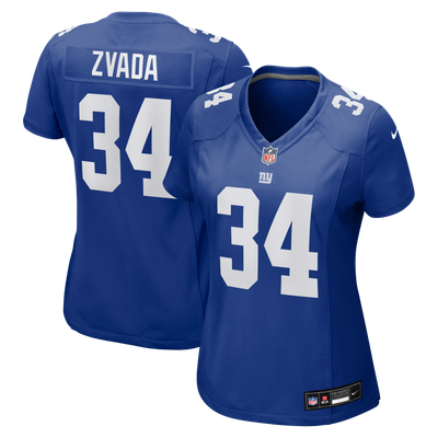 Dominic Zvada New York Giants Nike Women's Team Game Jersey - Royal