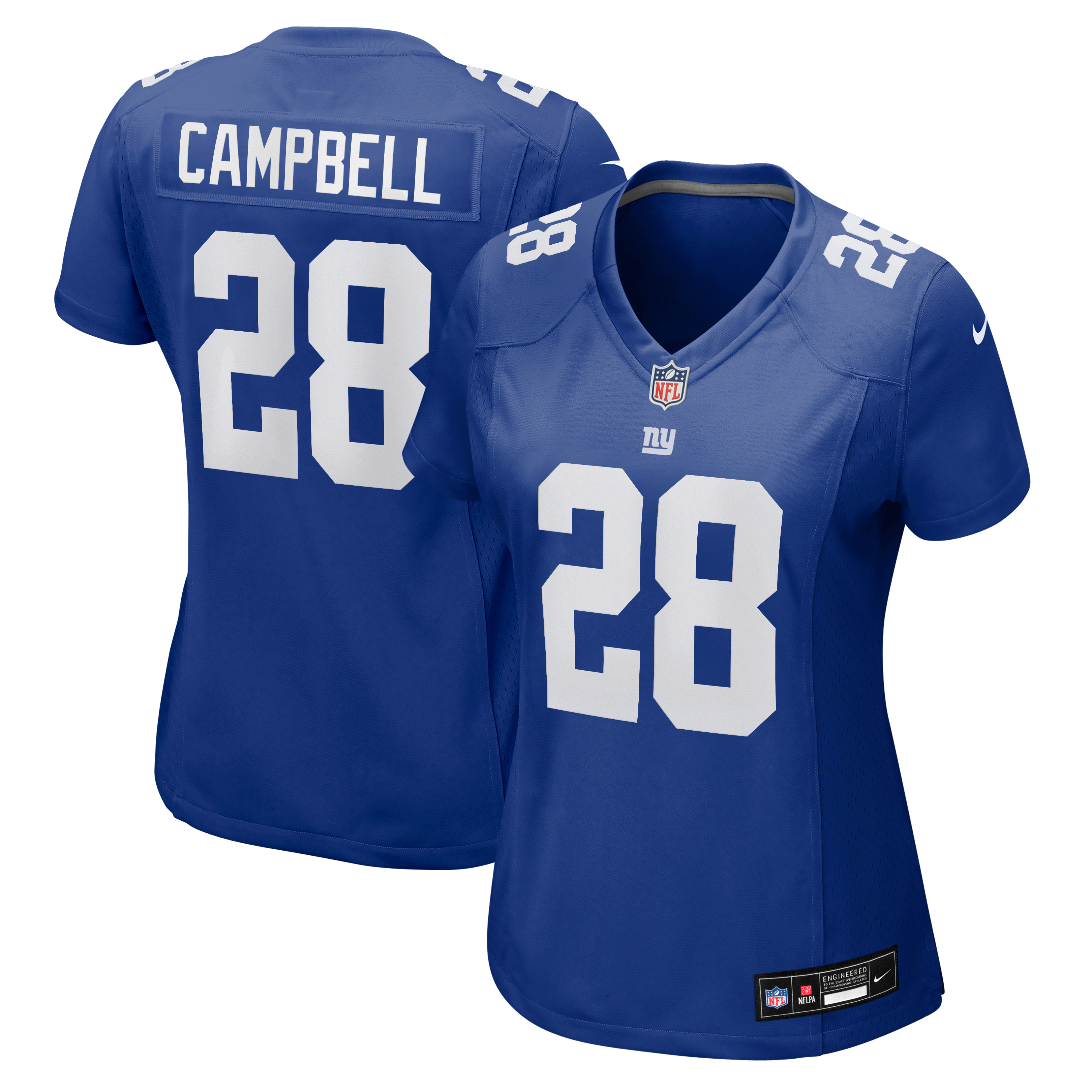 Women's Nike Elijah Campbell Royal New York Giants Team Game Jersey