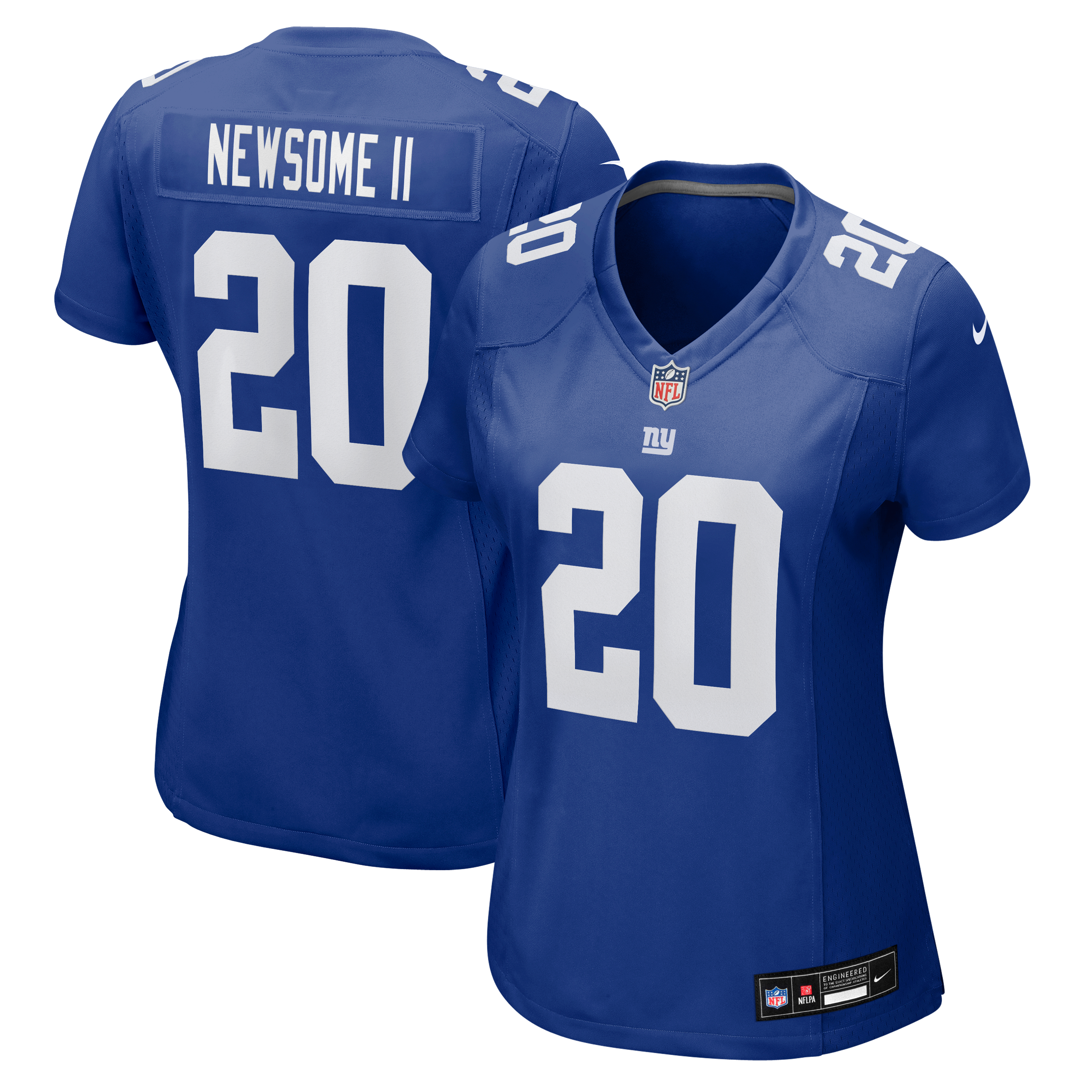 Women's Nike Greg Newsome II Royal New York Giants Team Game Jersey