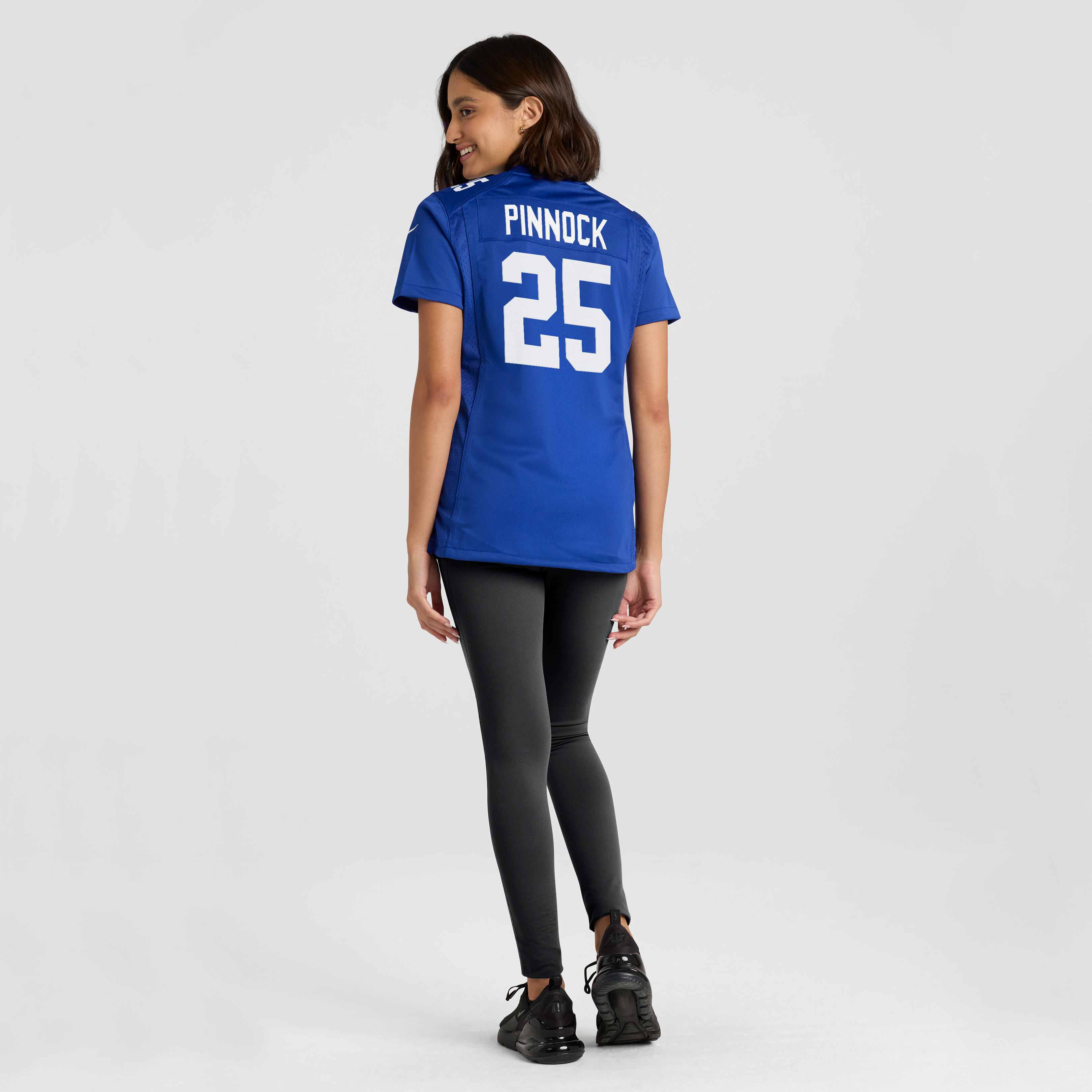 Women's Nike Jason Pinnock Royal New York Giants Team Game Jersey