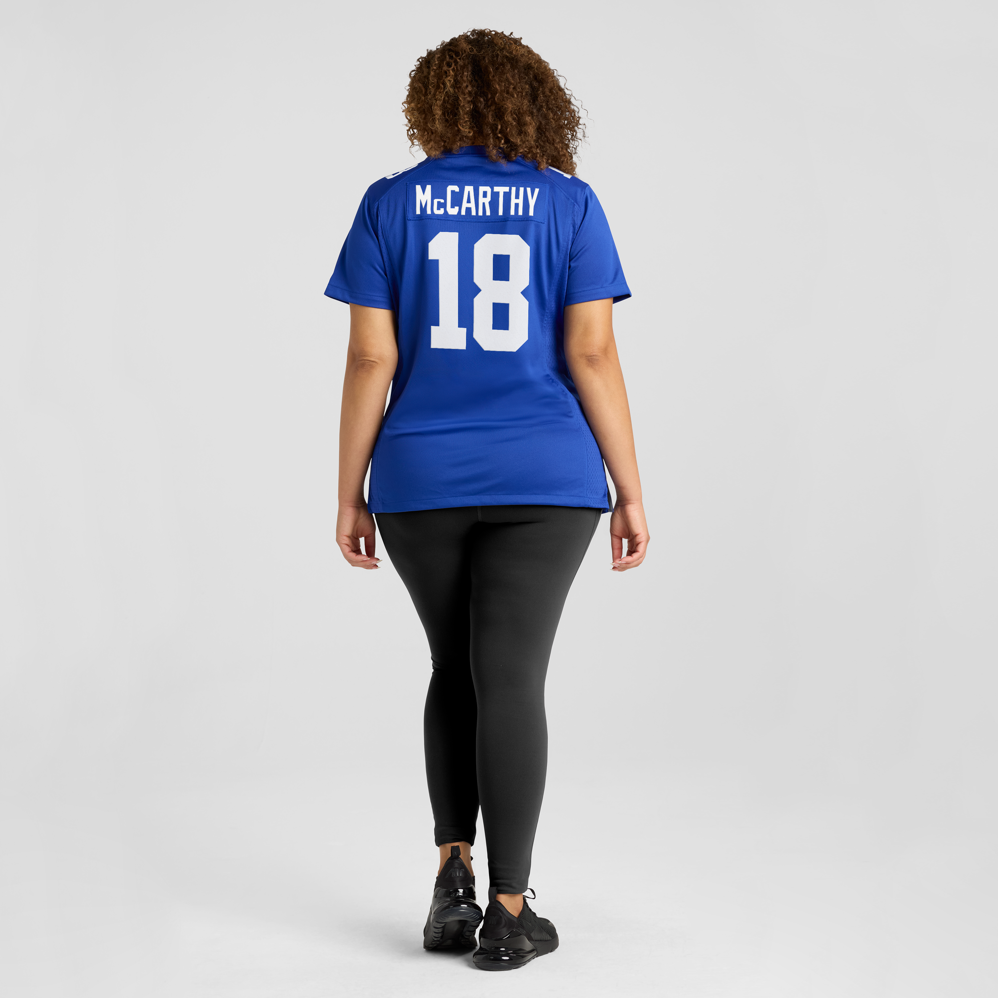 Maillot de match Nike J.J. McCarthy Royal New York Giants pour femme