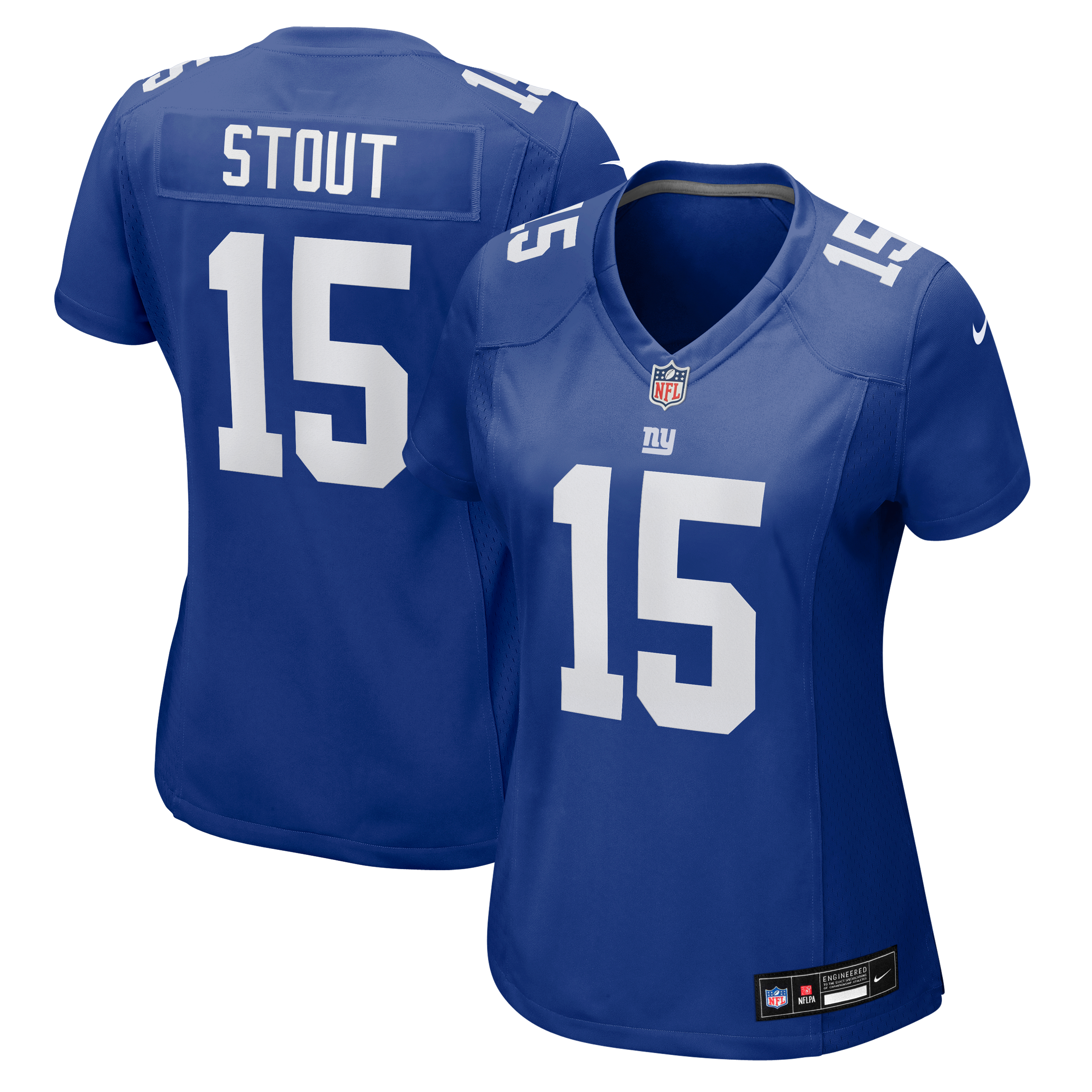 Women's Nike Jordan Stout Royal New York Giants Team Game Jersey