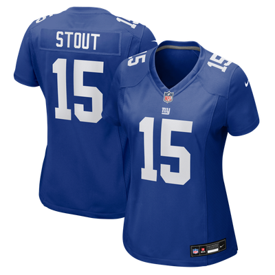 Jordan Stout New York Giants Nike Women's Team Game Jersey - Royal