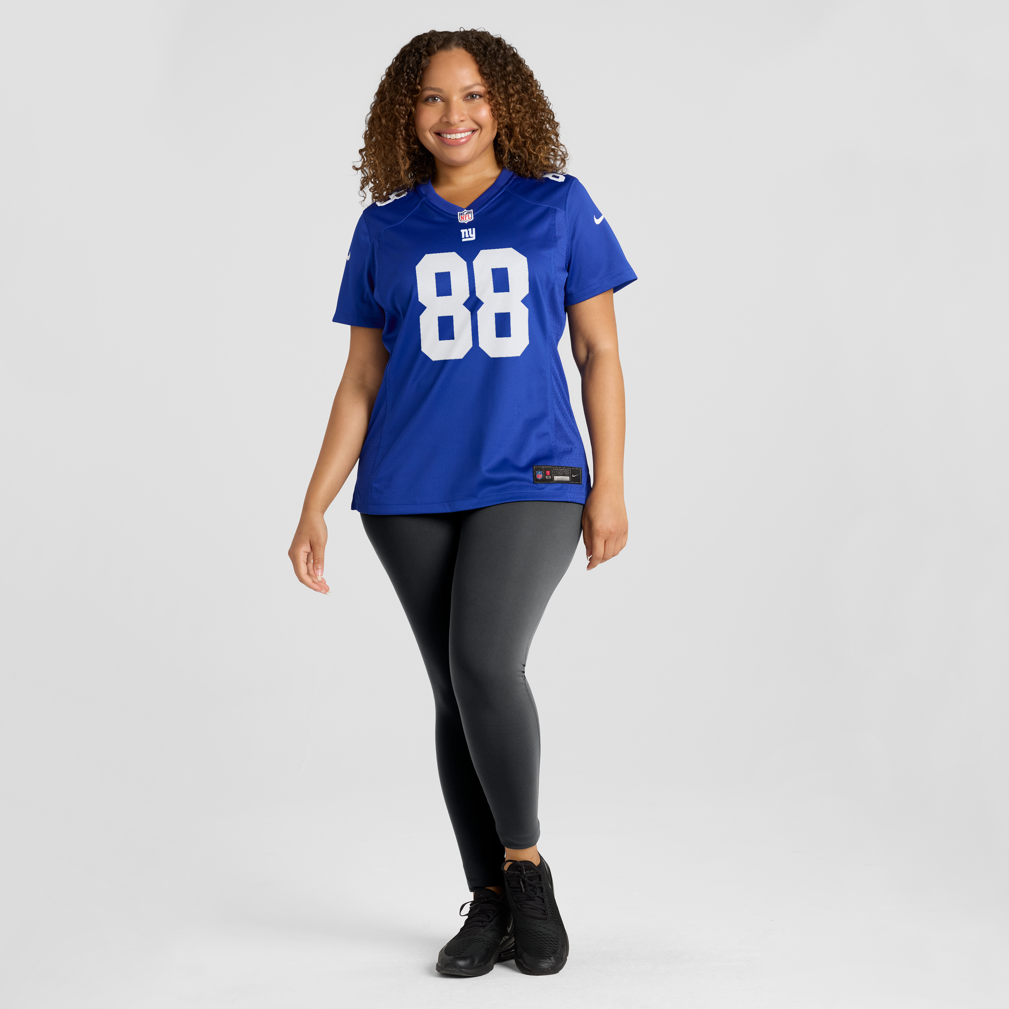 Women's Nike Malachi Fields Royal New York Giants Team Game Jersey