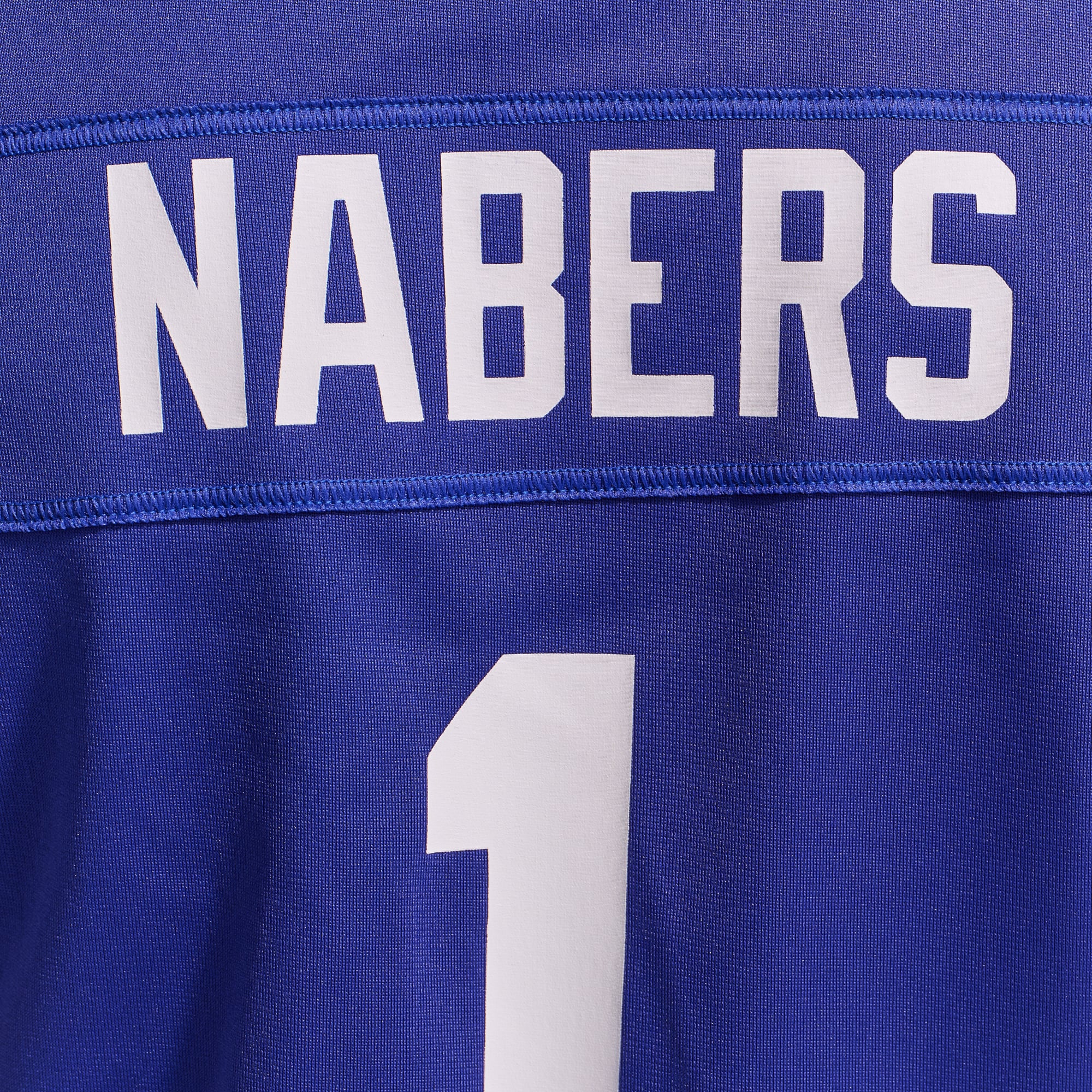 Maillot de match Nike Malik Nabers Royal New York Giants pour femme