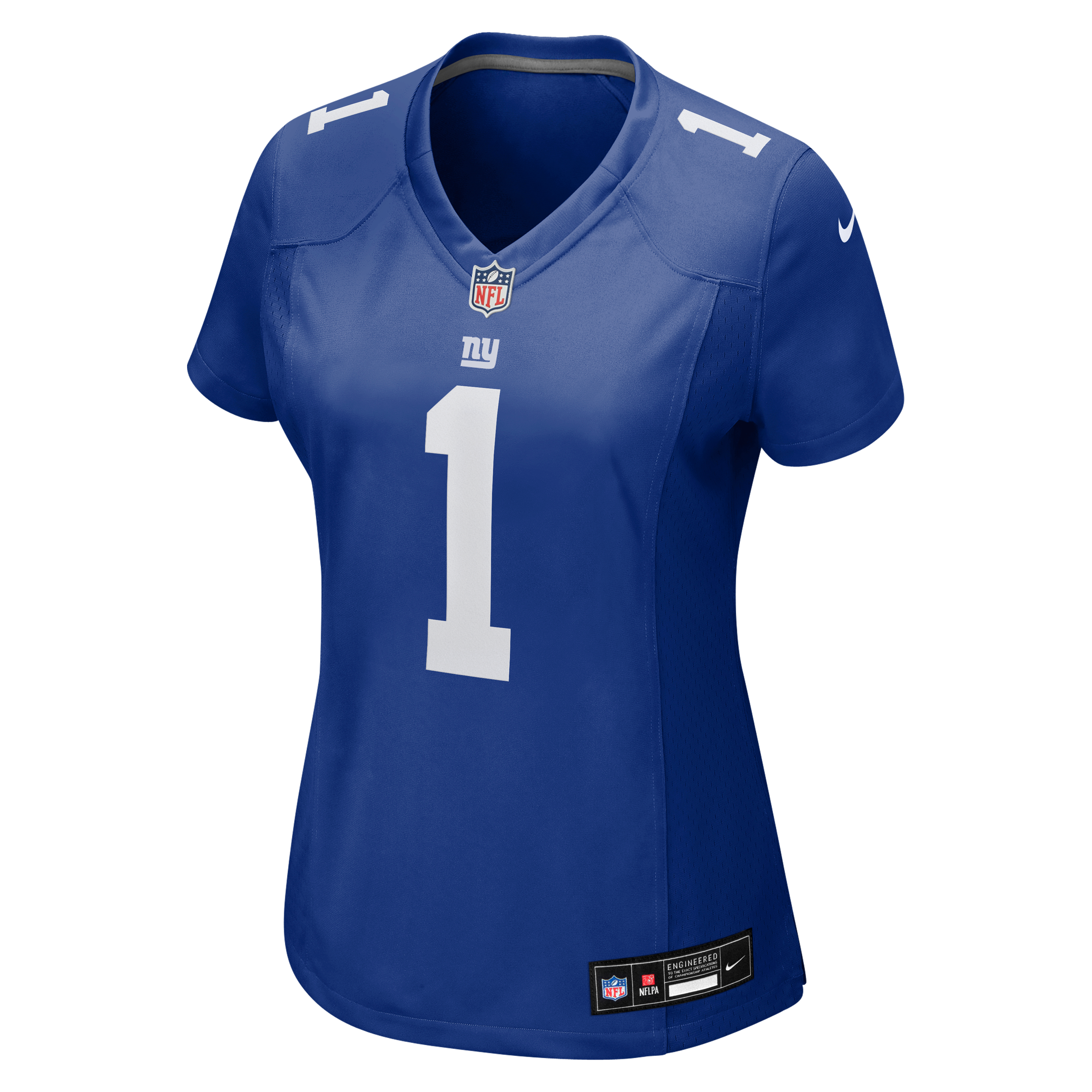 Maillot de match Nike Malik Nabers Royal New York Giants pour femme